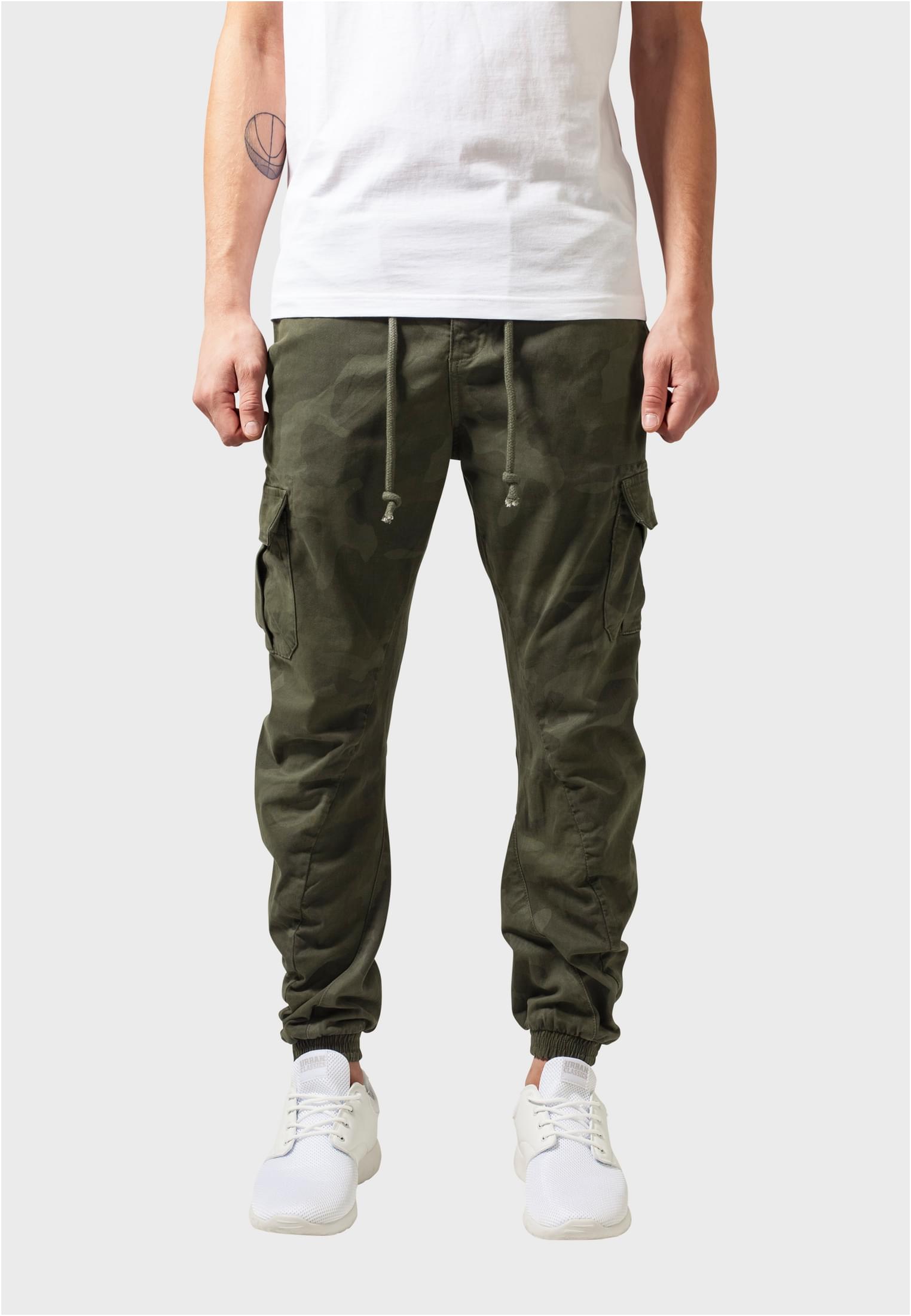 Camo Cargo Jogging Pants olive camo