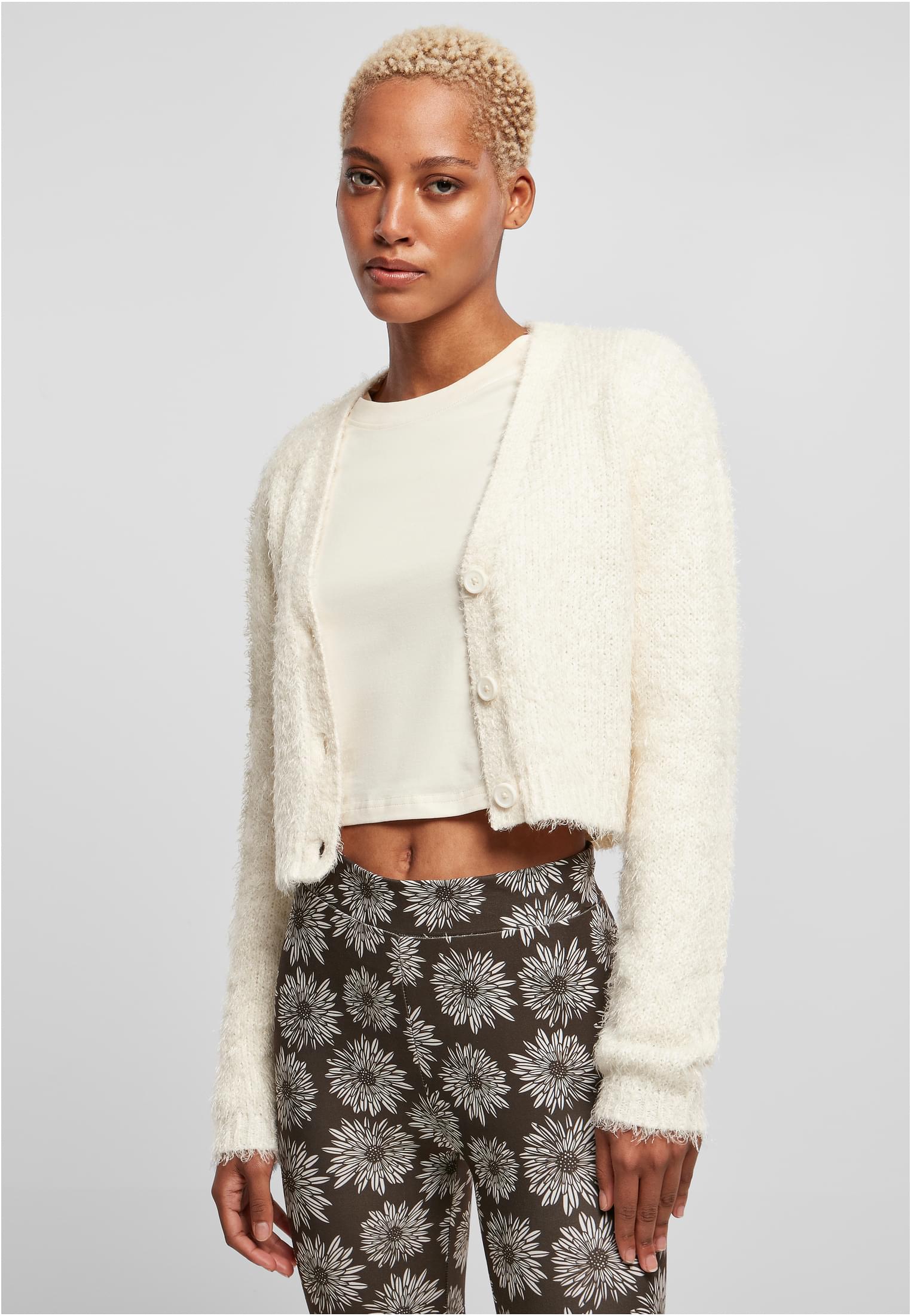 Women&#039;s Feather Sweater - Cream