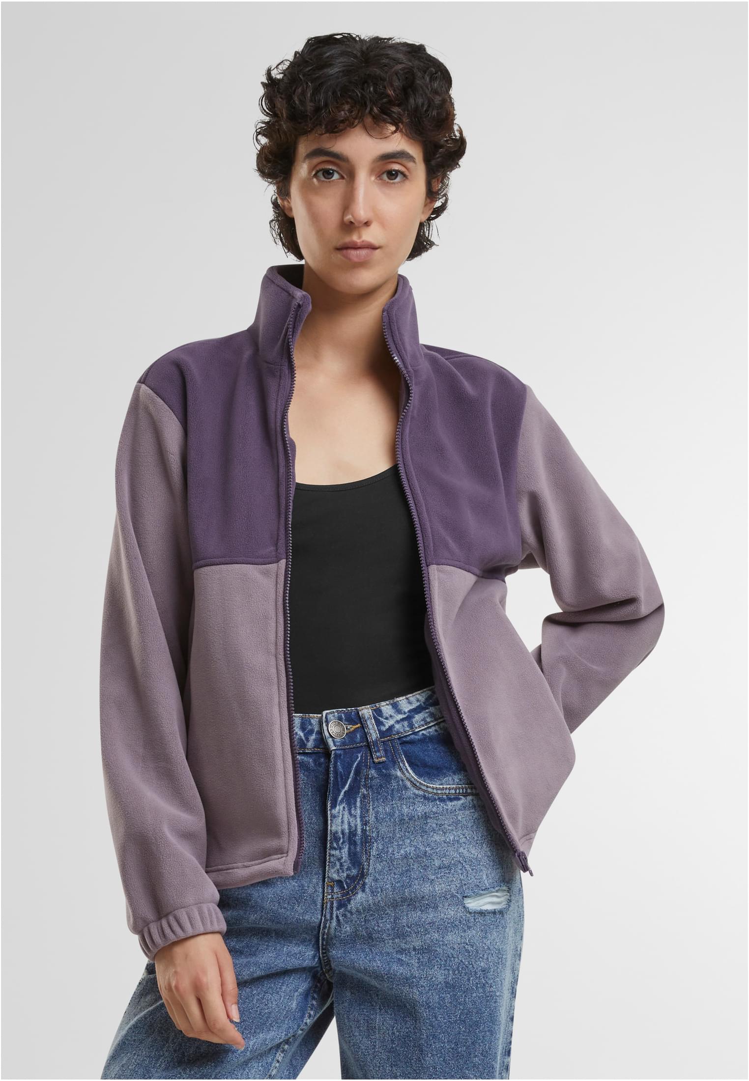 Women&#039;s fleece sweatshirt Double purple/ purple