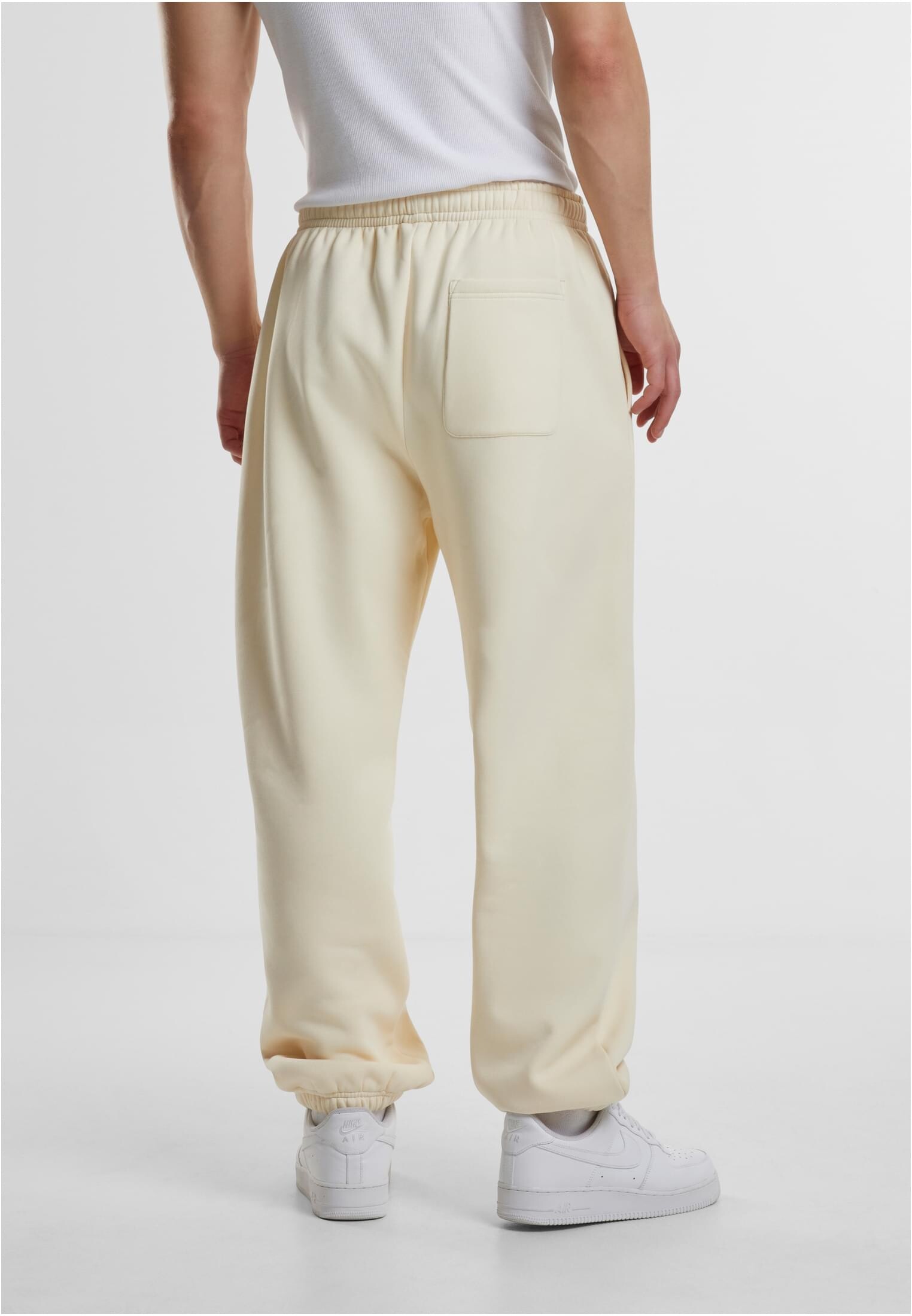 Men&#039;s basic sweatpants Fluffy cream