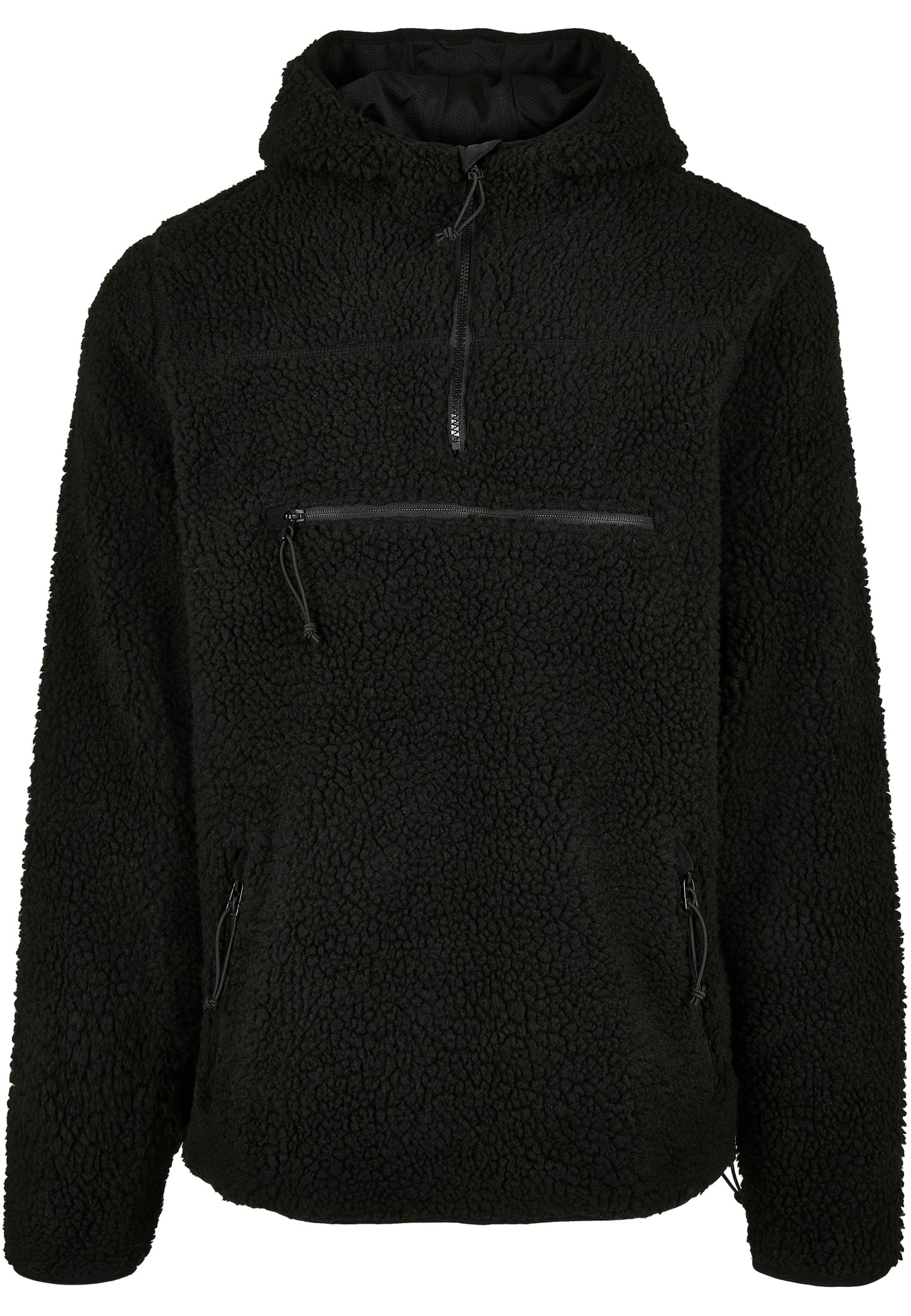 Teddyfleece Worker Pullover Jacket Black