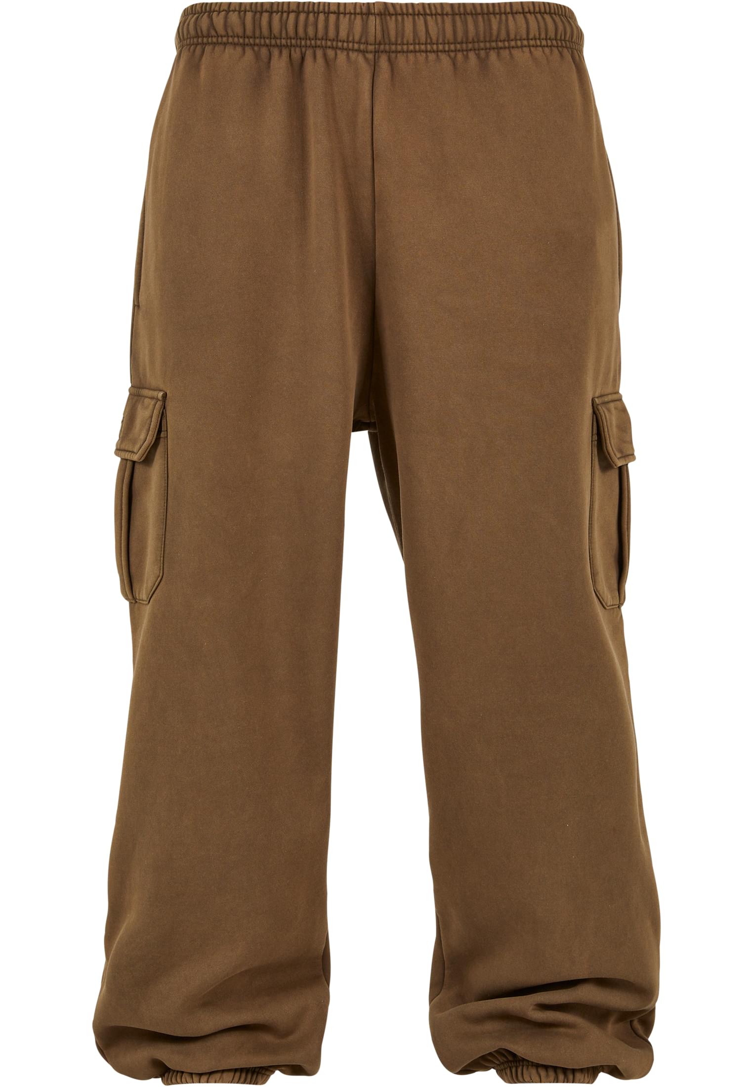 Acid Washed Cargo Summer Sweatpants - Olive