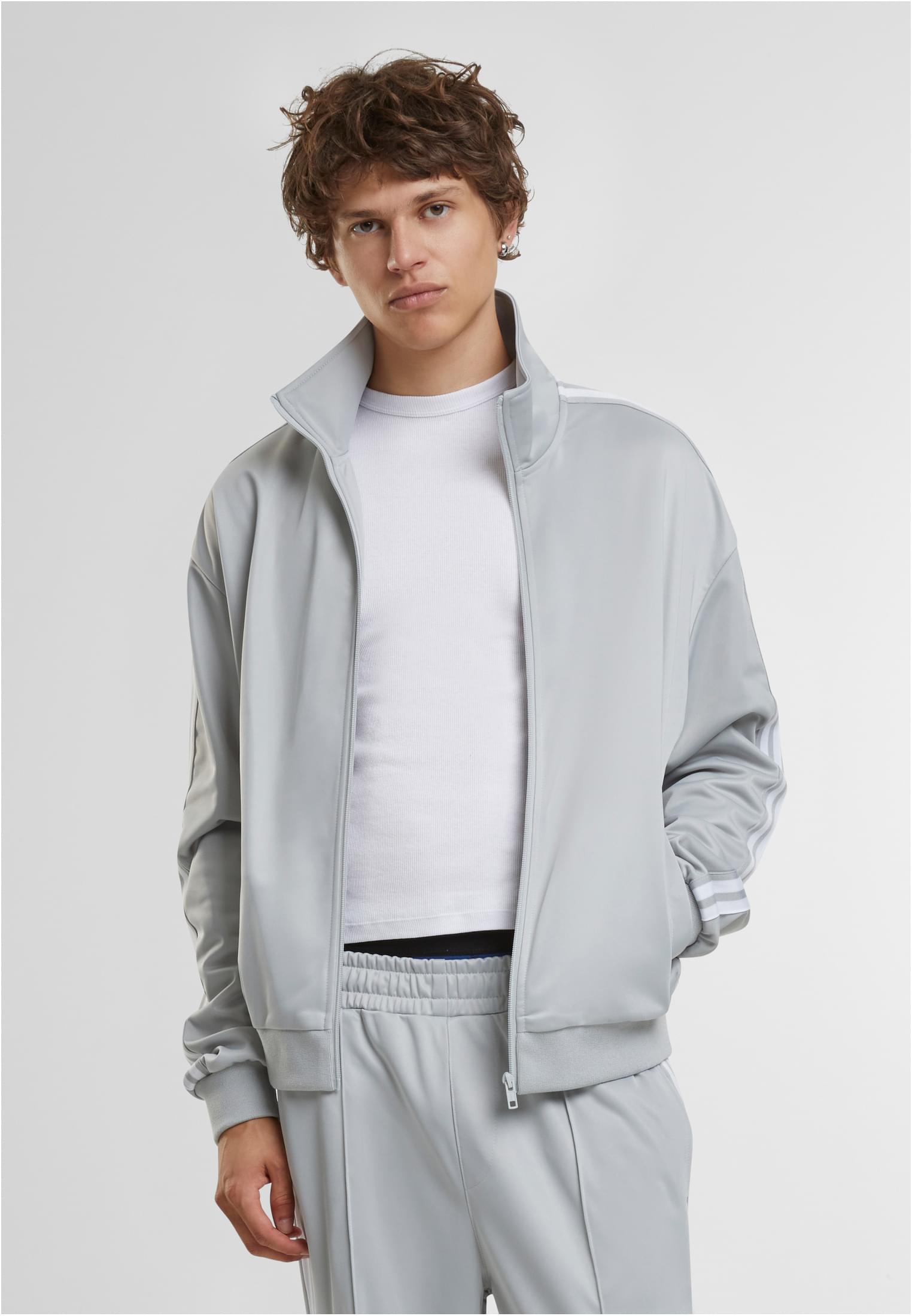 Men's Retro Tricot Track Jacket Gray