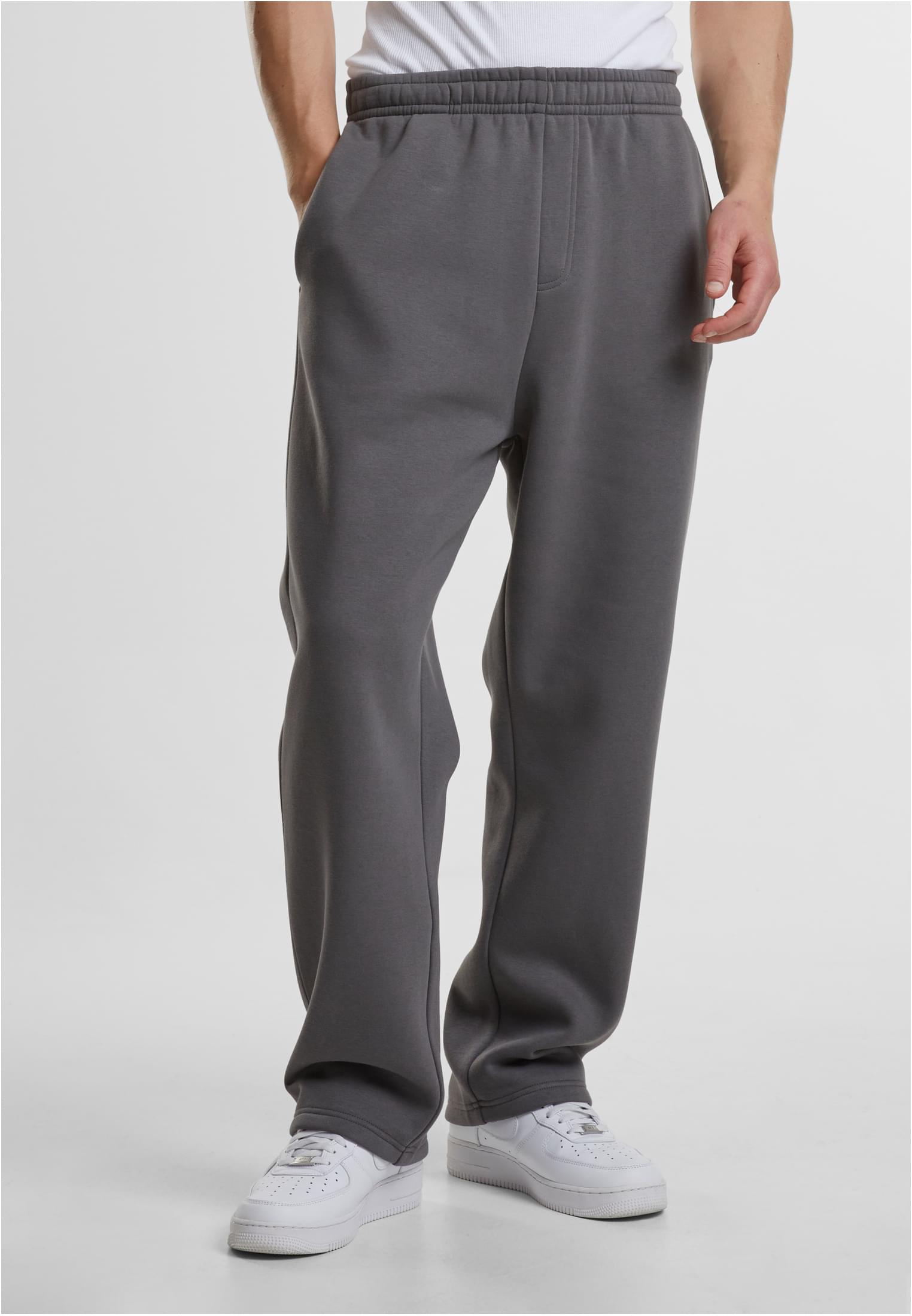 Men's loose sweatpants Fluffy gray