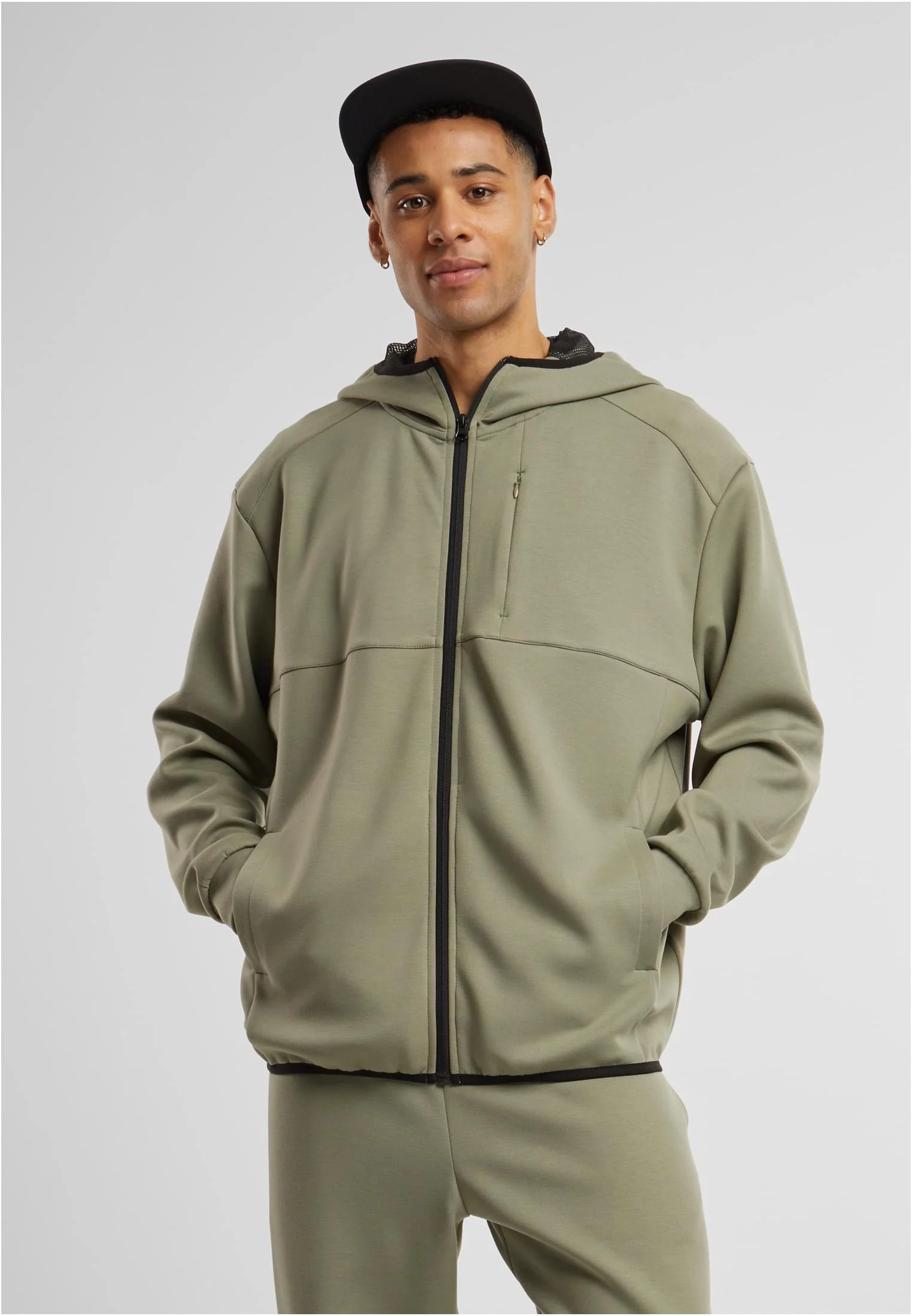 Scuba Zip Pocket Hoody palegreen