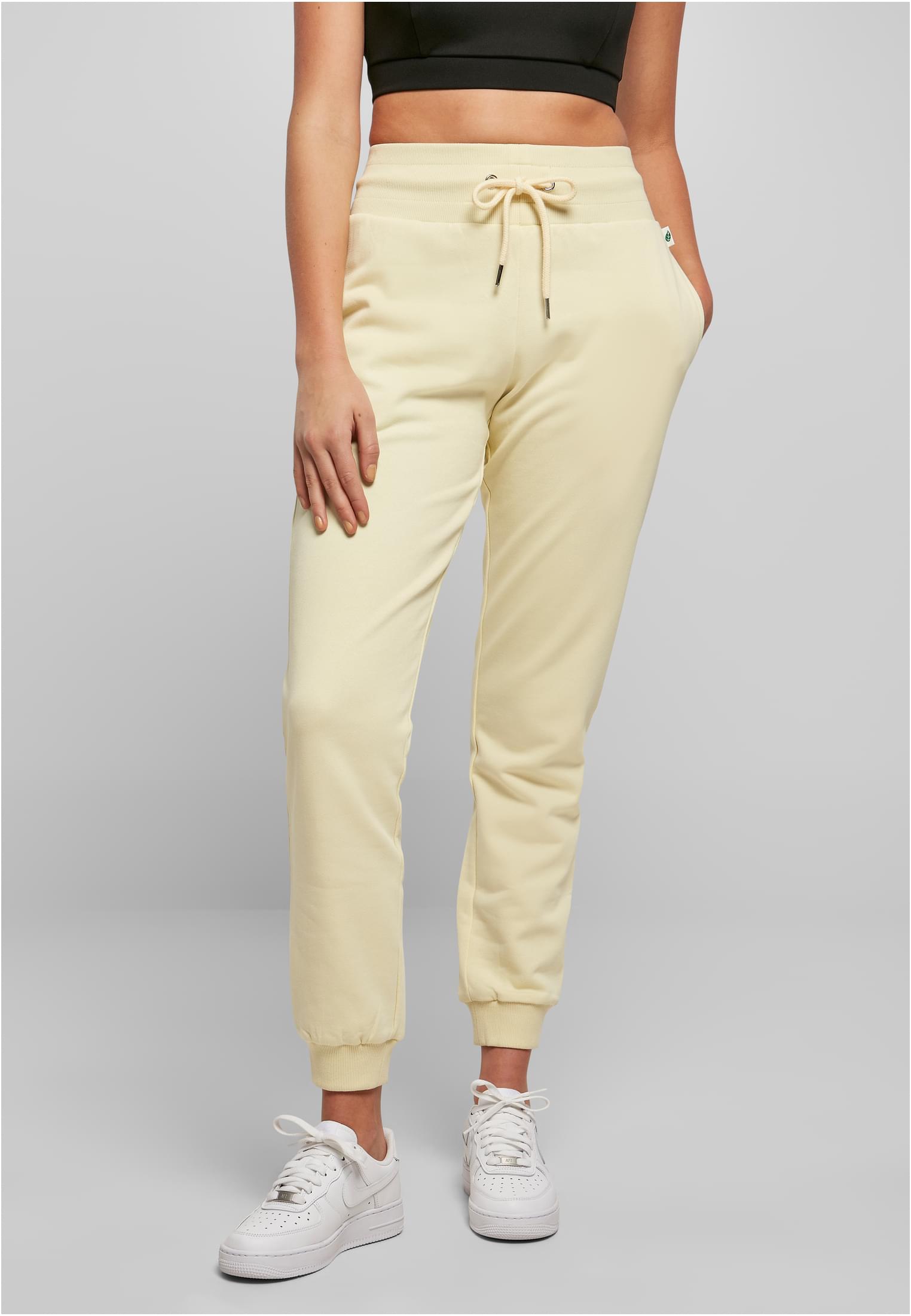 Women&#039;s Organic High-Waisted Sweatpants Soft Yellow