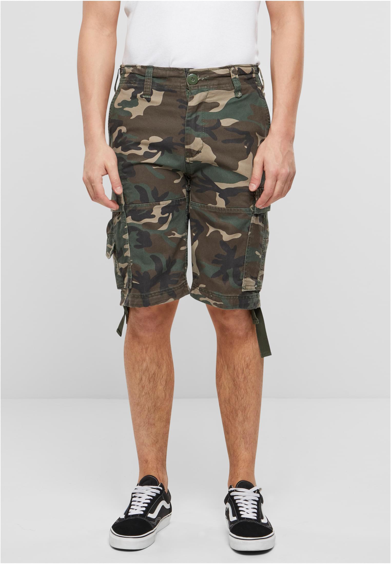Men&#039;s Vintage Cargo Shorts - Olive/Camouflage