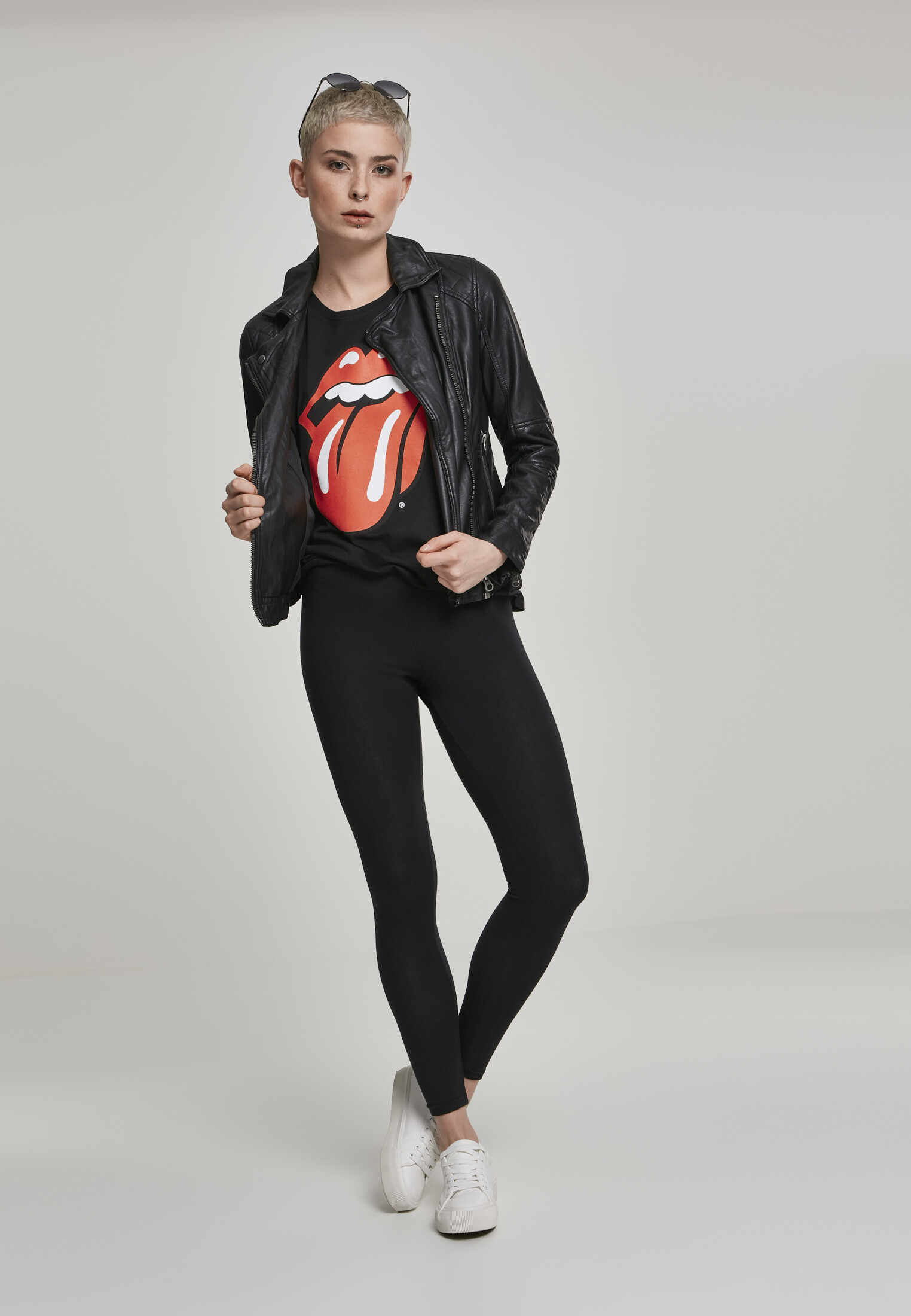 Women&#039;s T-shirt Rolling Stones Tongue black