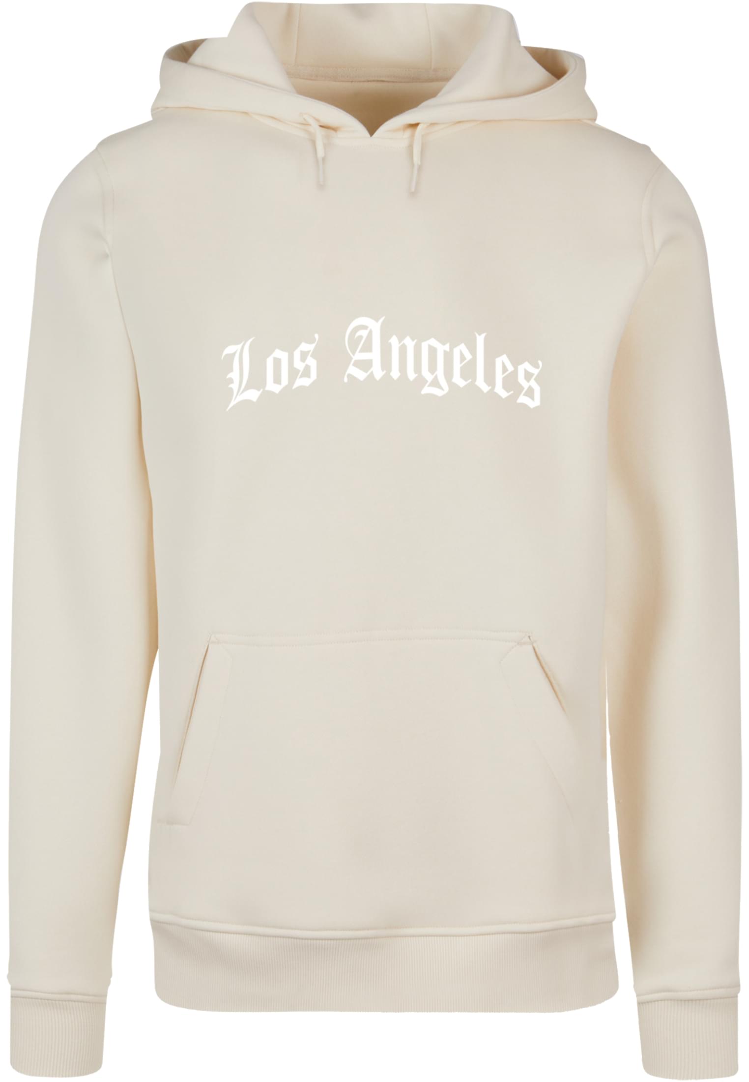 Mens hoodie Los Angeles Wording cream