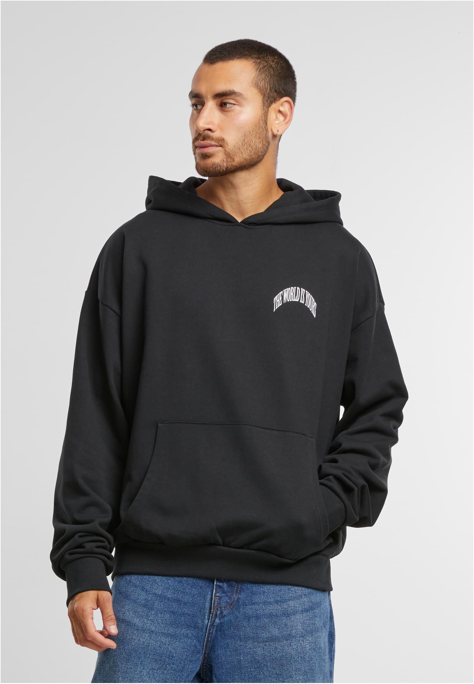 Men&#039;s hoodie Your World Oversize black