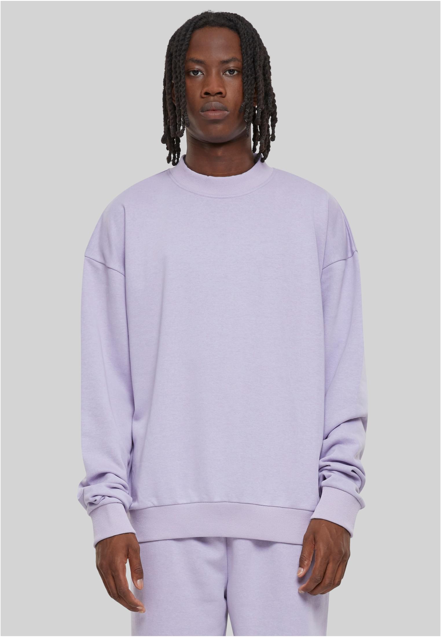 Men&#039;s Light Terry Crew Sweatshirt - Purple