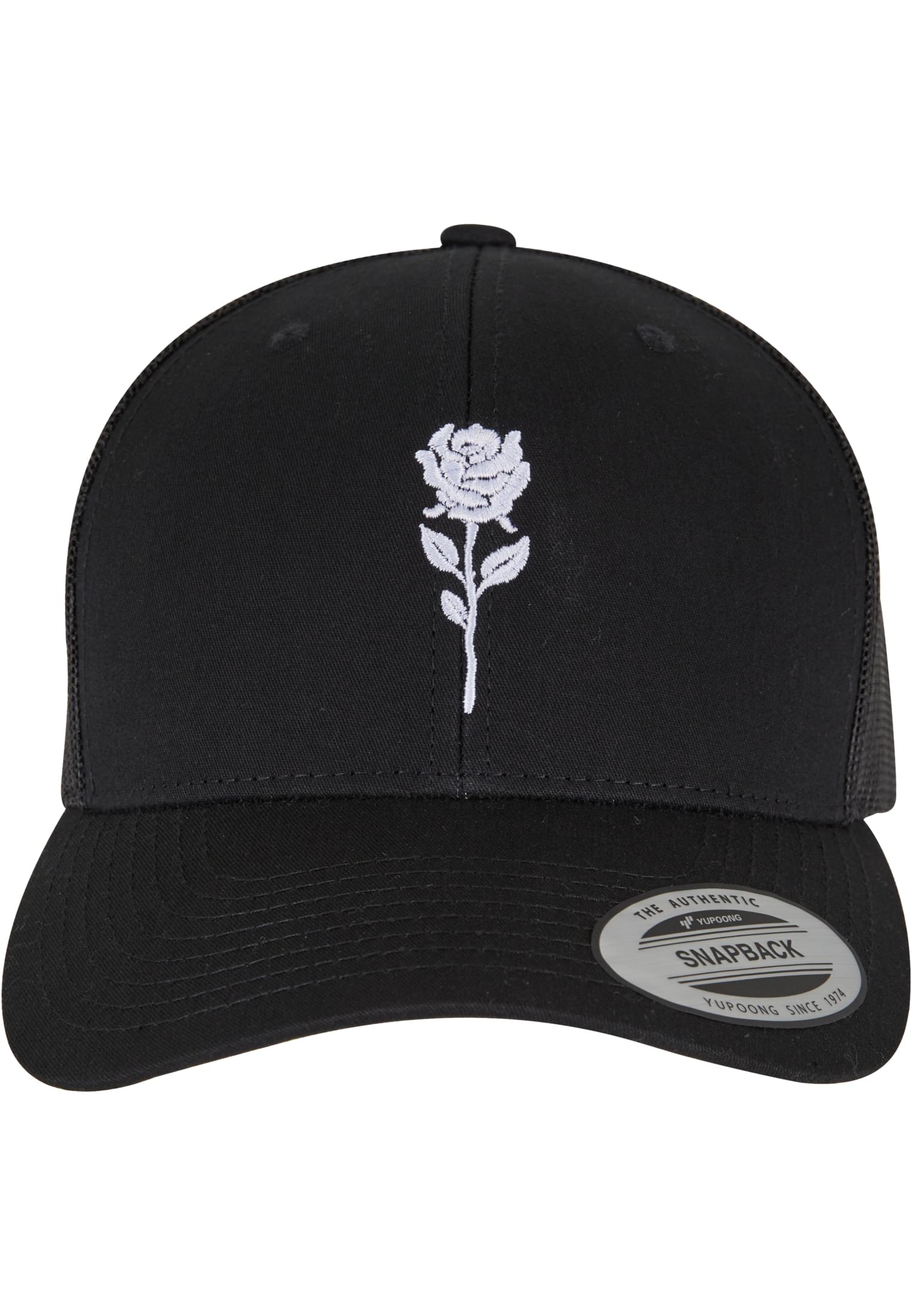 Čierna šiltovka Rose Retro
