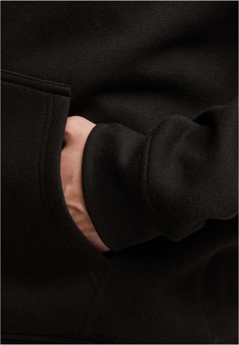 Basic Essential Zip Hoody black
