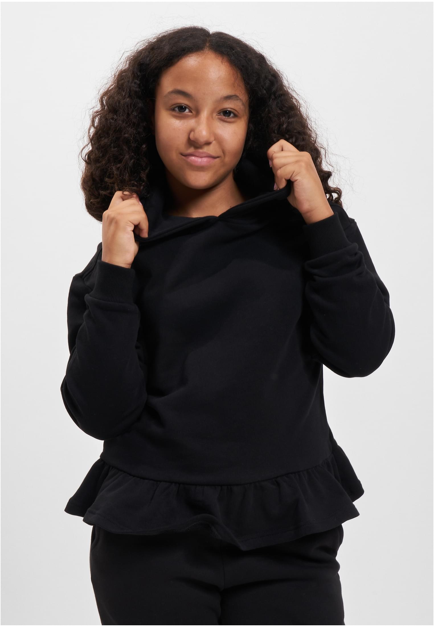 Girls&#039; Organic Volants Hoody Black