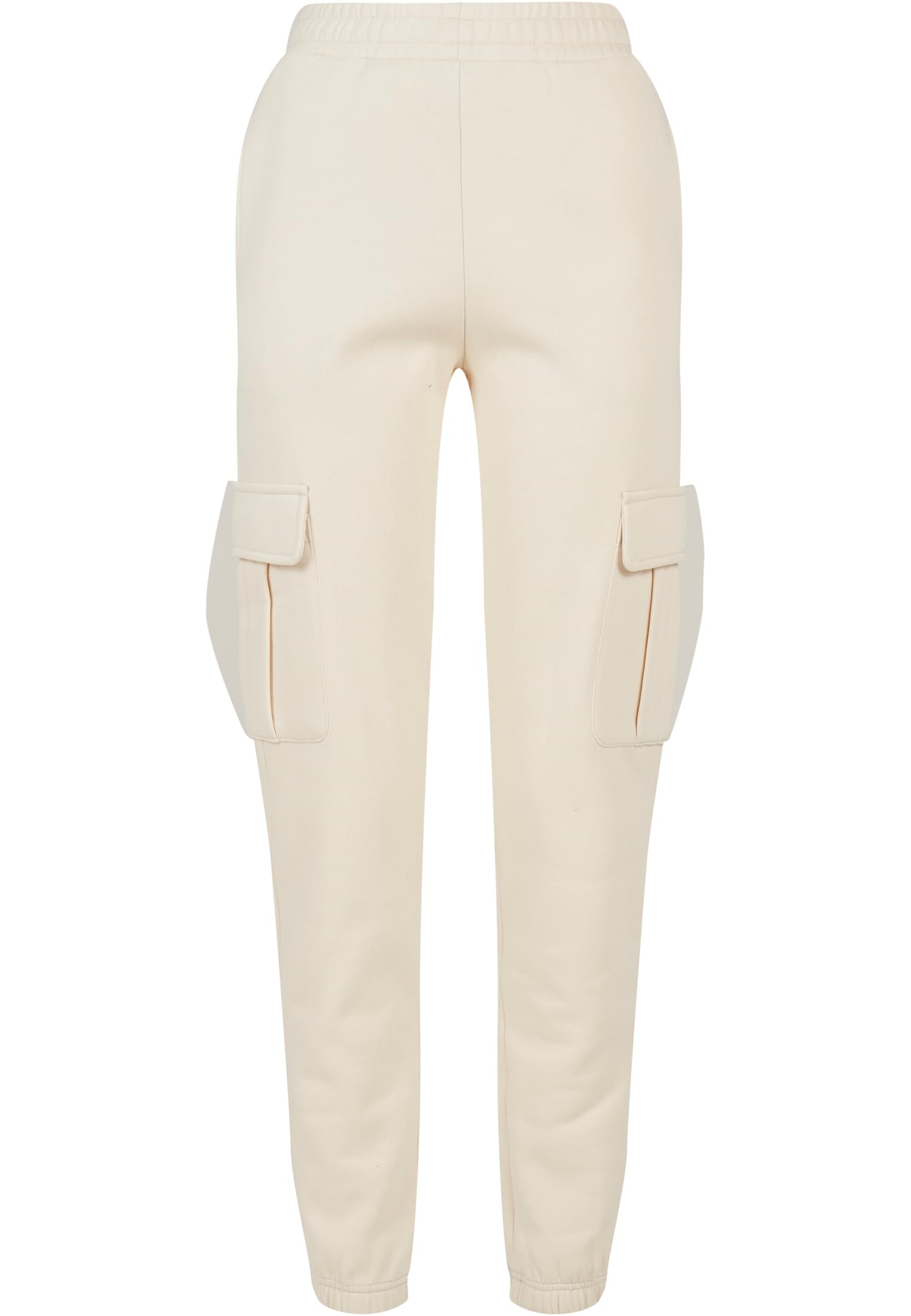 Women&#039;s Cargo Sweat High-Waisted Trousers whitesand