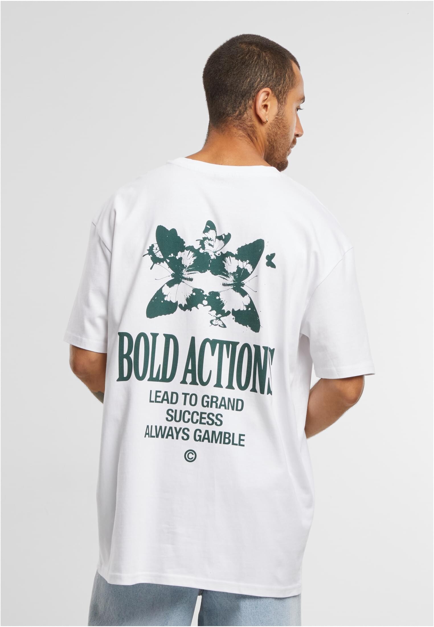 Men's Bold Actions Oversize T-Shirt White
