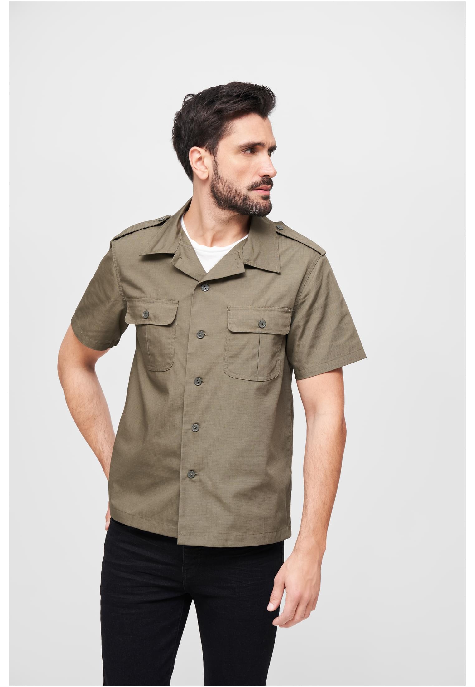 US Ripstop Short Sleeve Shirt - Olive