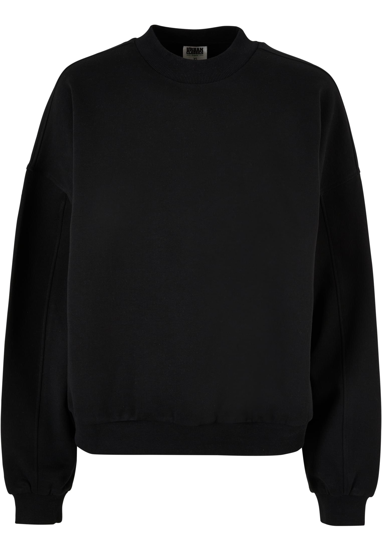 Women's Oversized Organic Crewneck Black