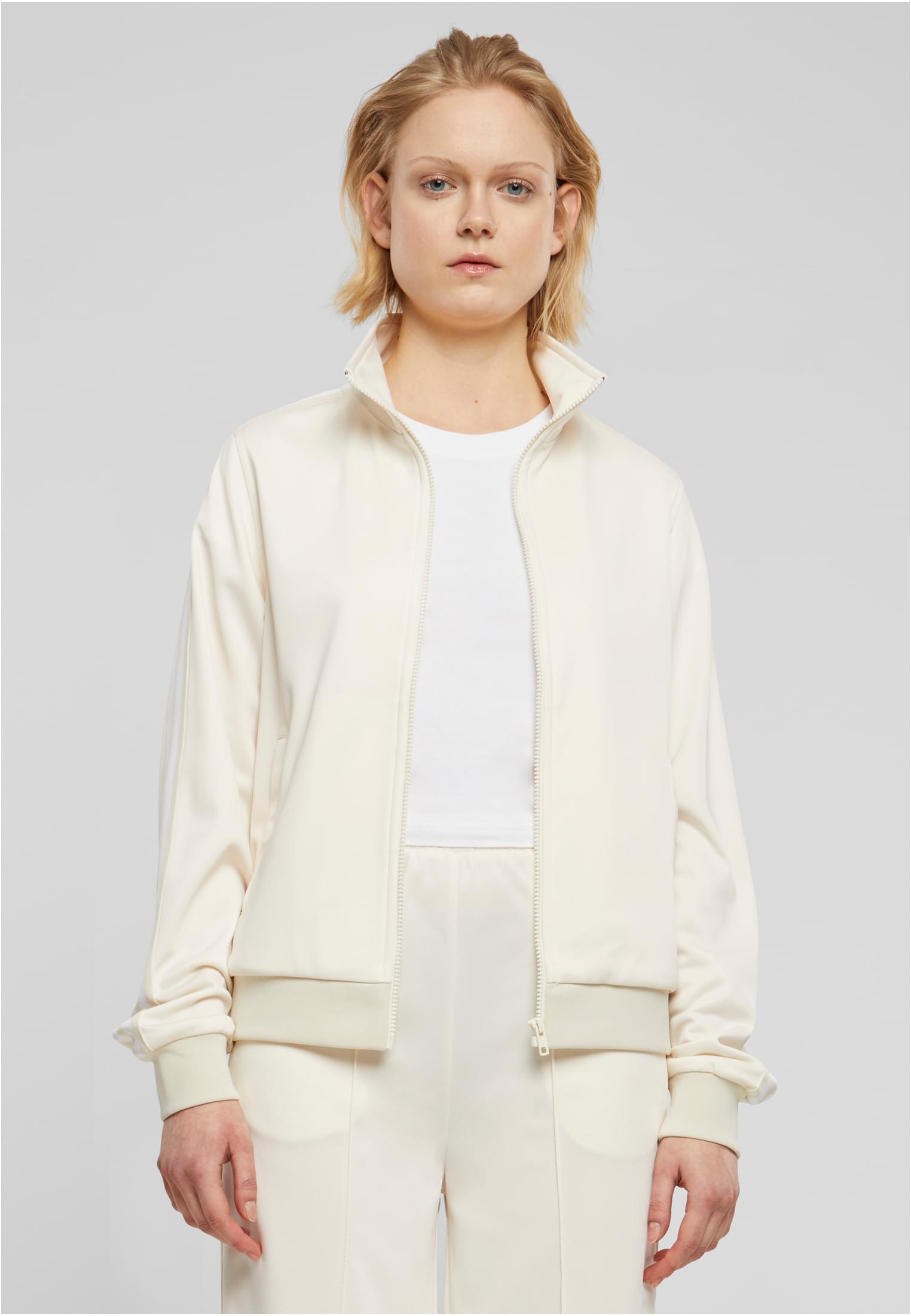 Women's retro running jacket cream