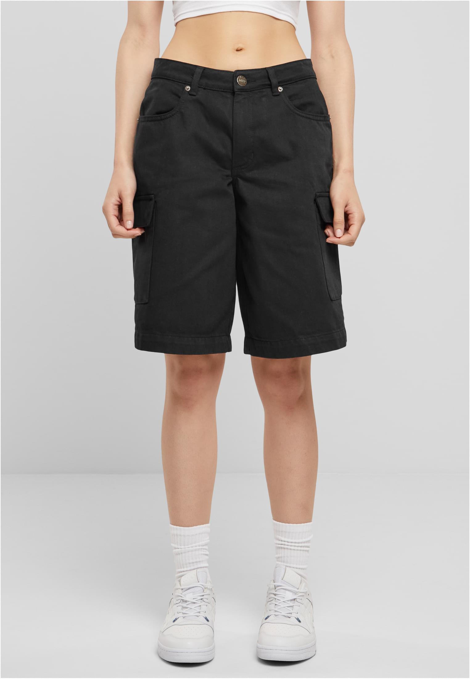 Women's cargo shorts black