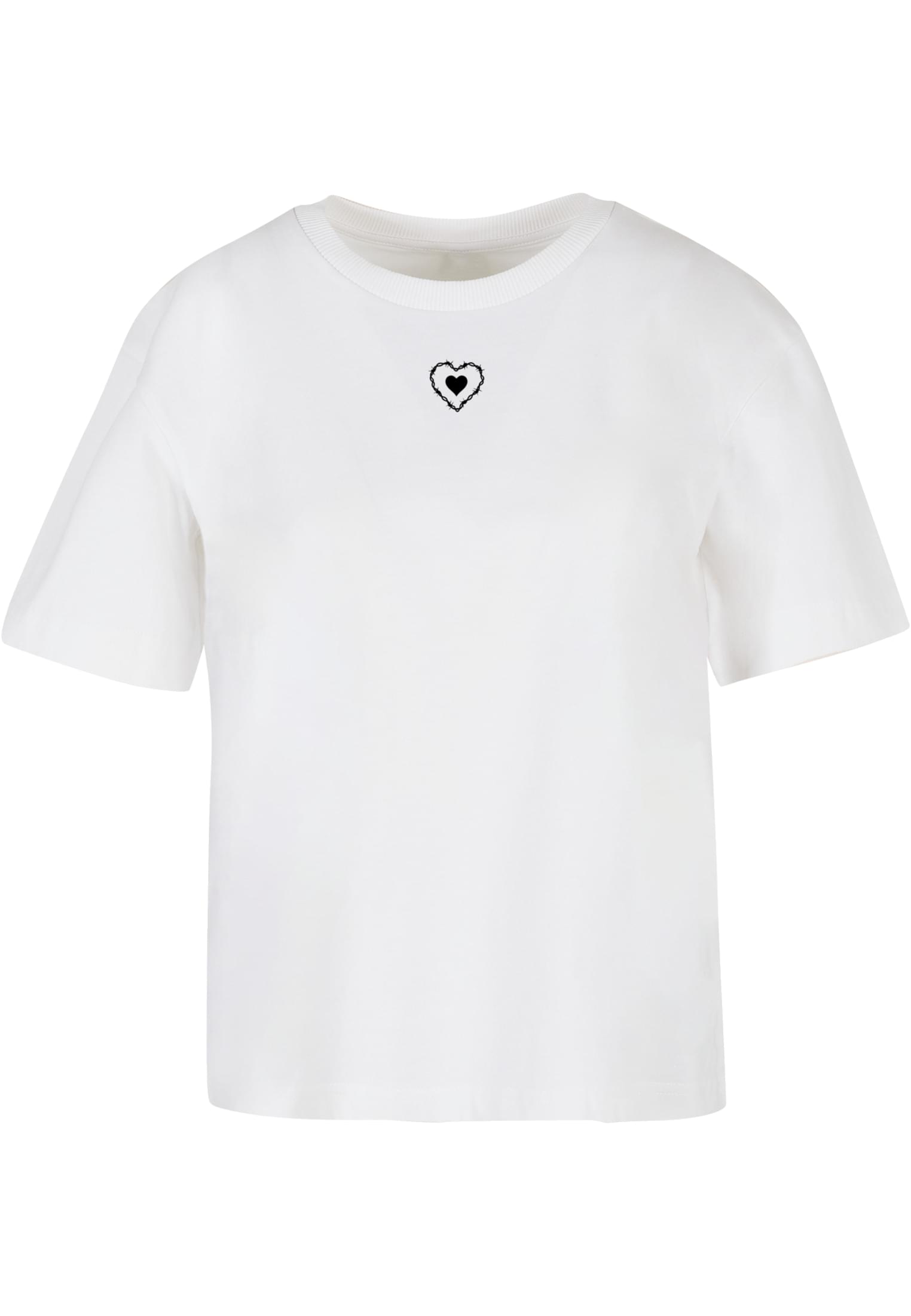 Women's T-shirt Good Vibes Only Heart white