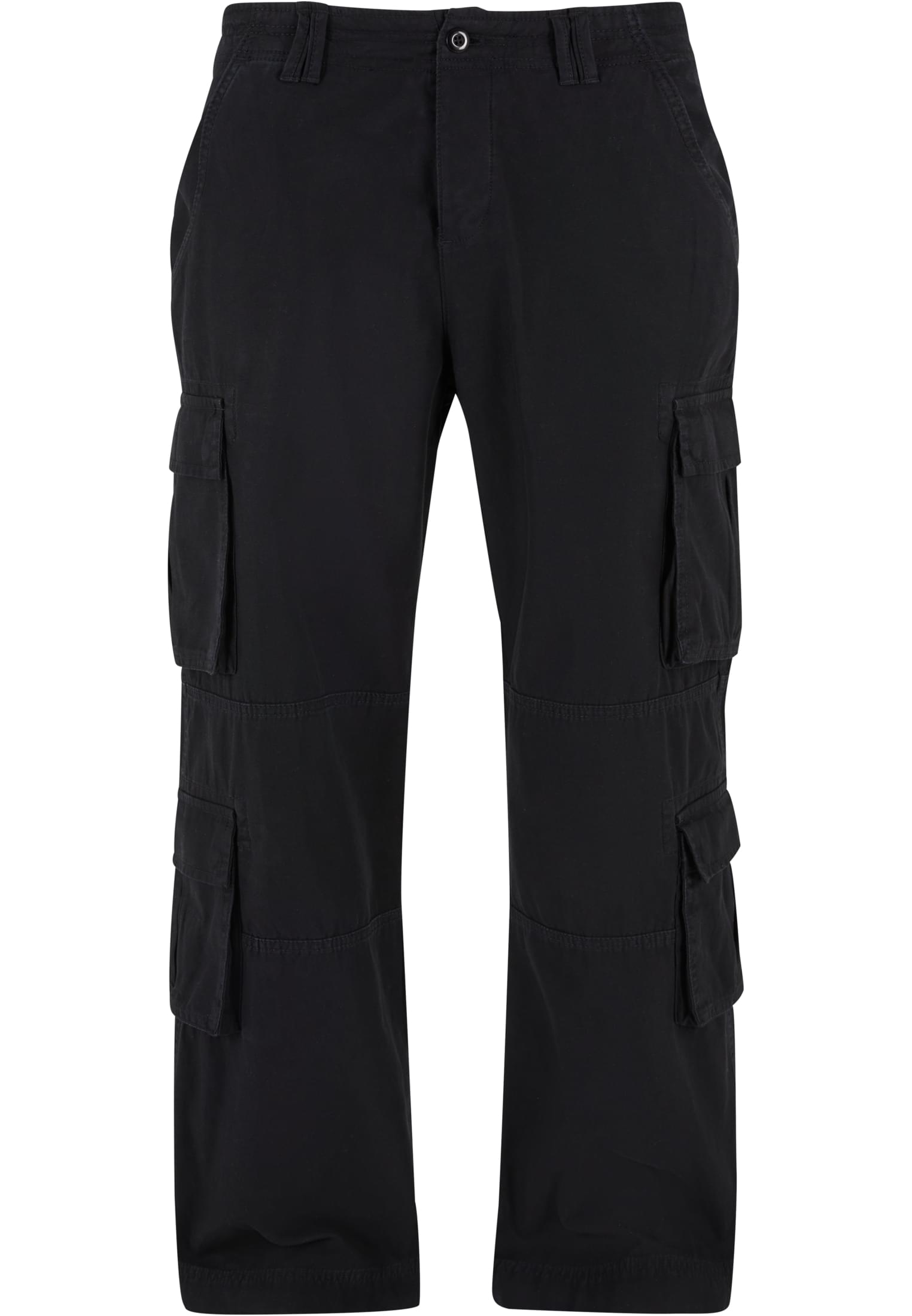 Men's Double Cargo Trousers - Black