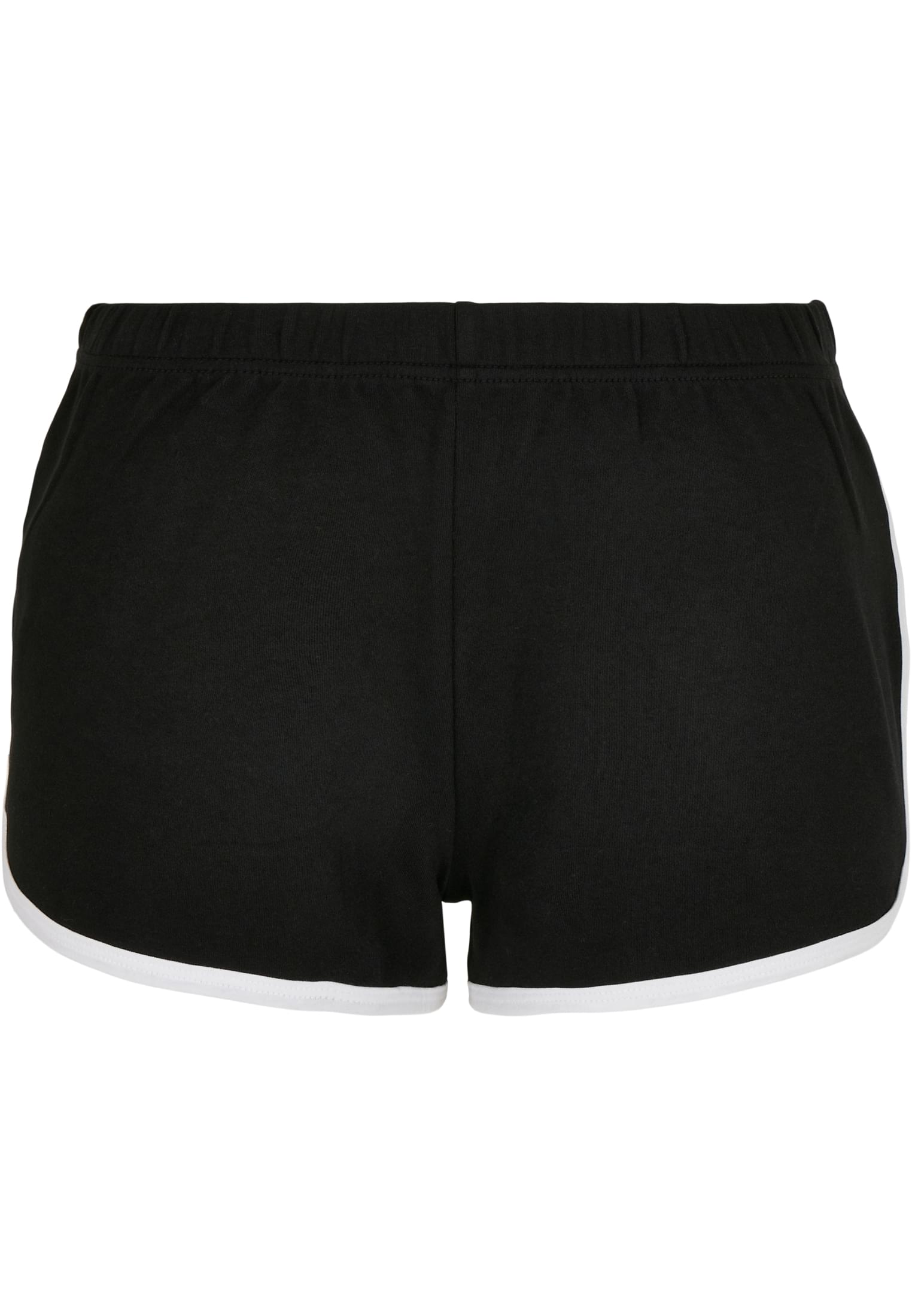 Doamnelor Organic Interlock Retro Hotpants negru / alb