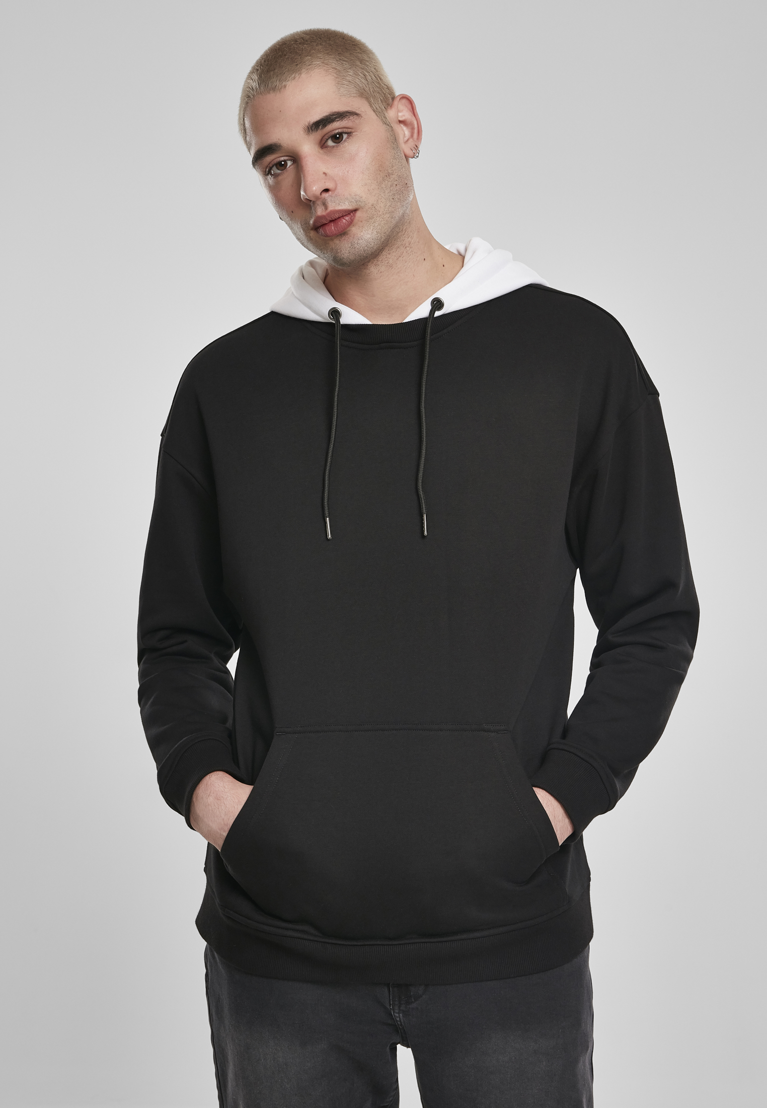 Oversized Hooded Crew Black