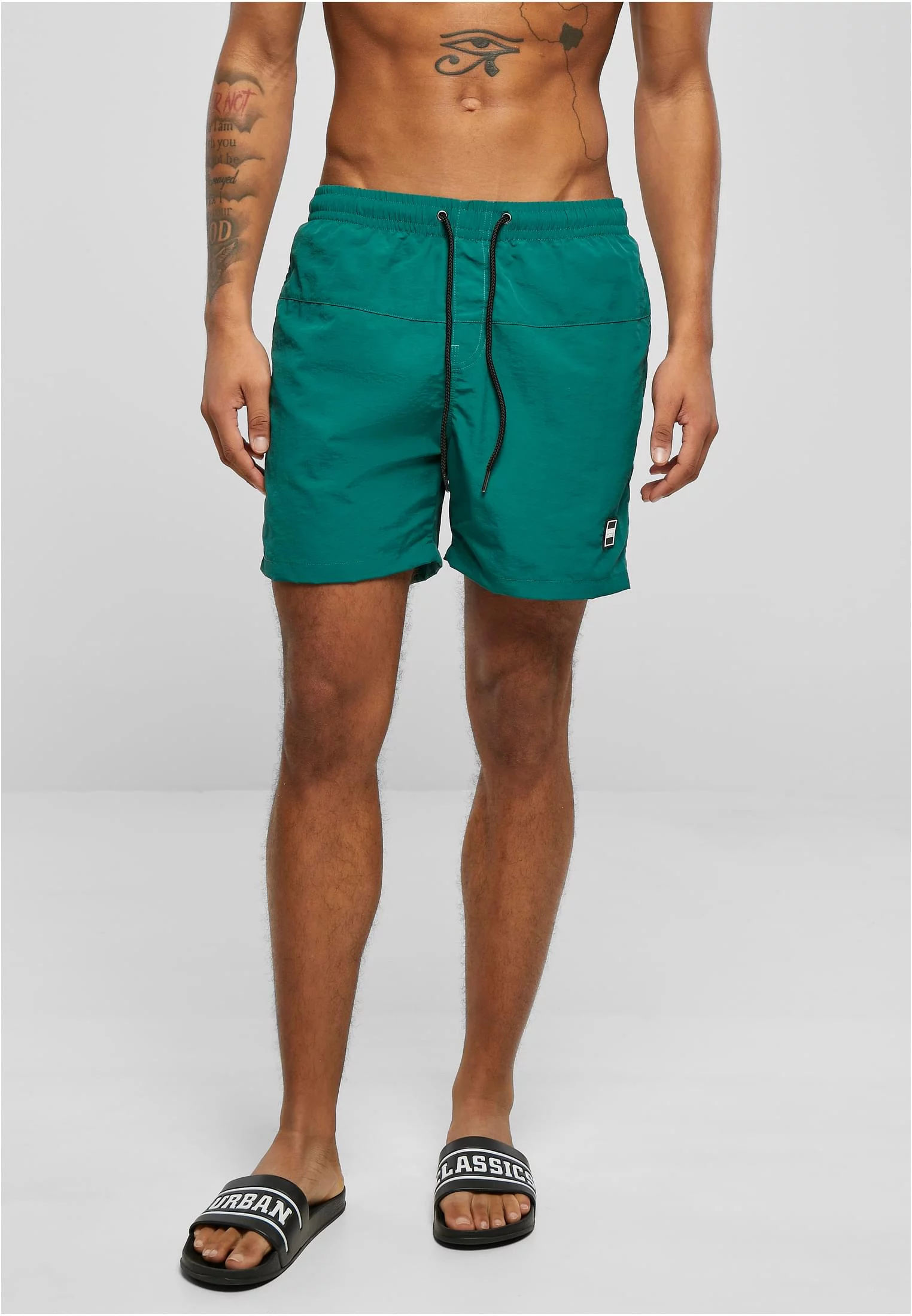 Men&#039;s Swimsuit Block Green