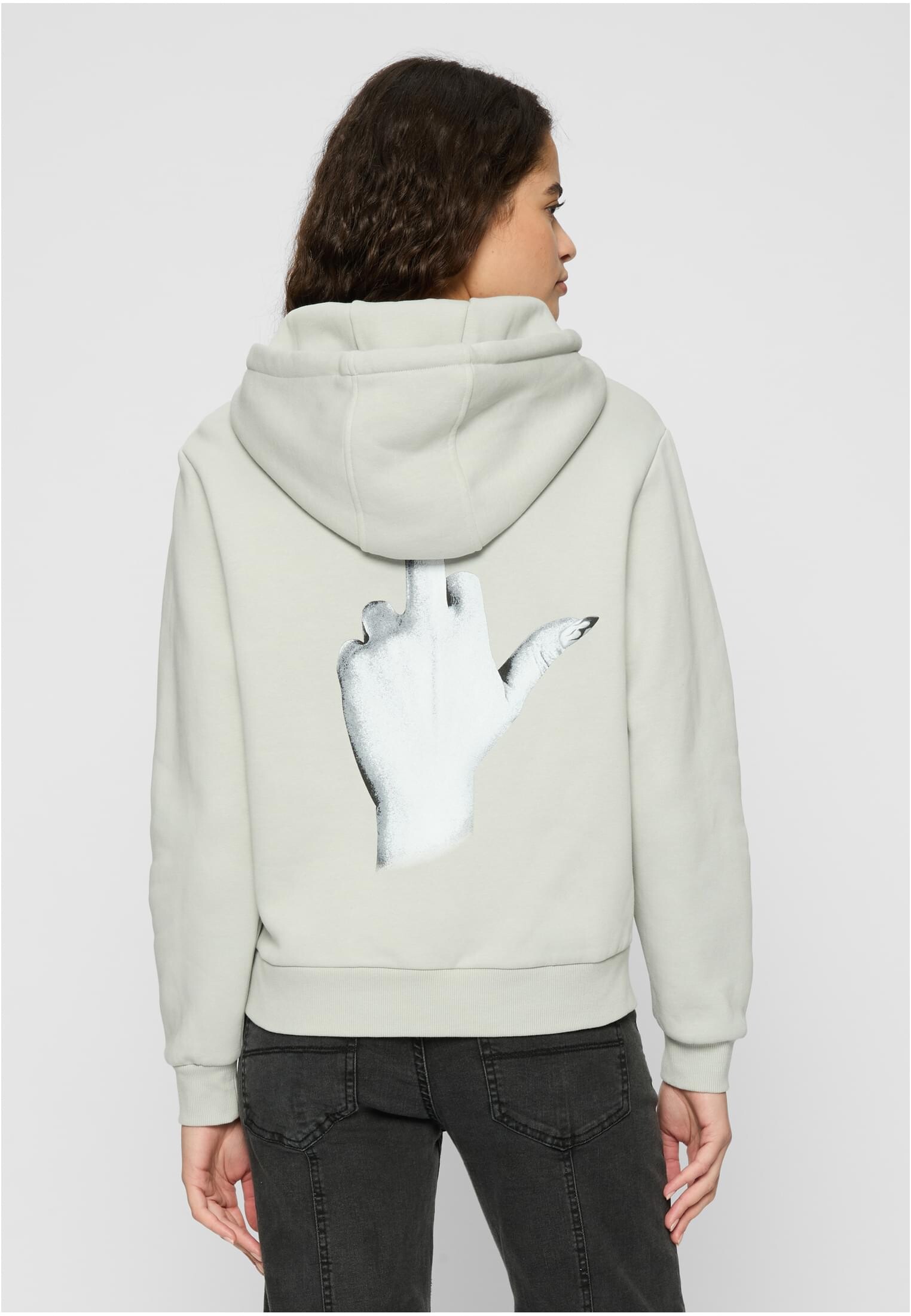 Women's sweatshirt I Dont Give A Hoody light asphalt