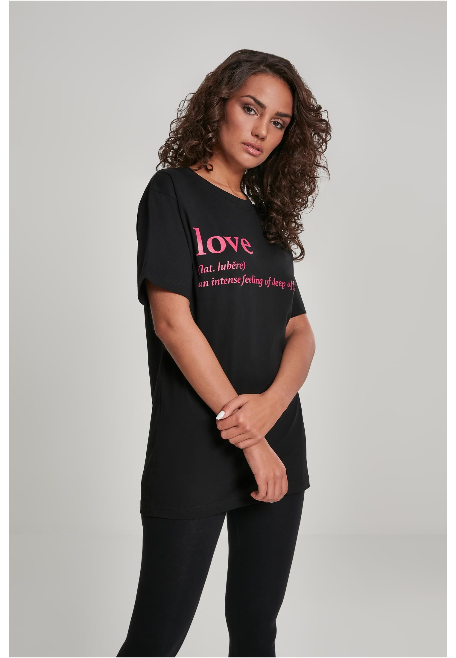 Women's T-shirt Ladies Love Definition black