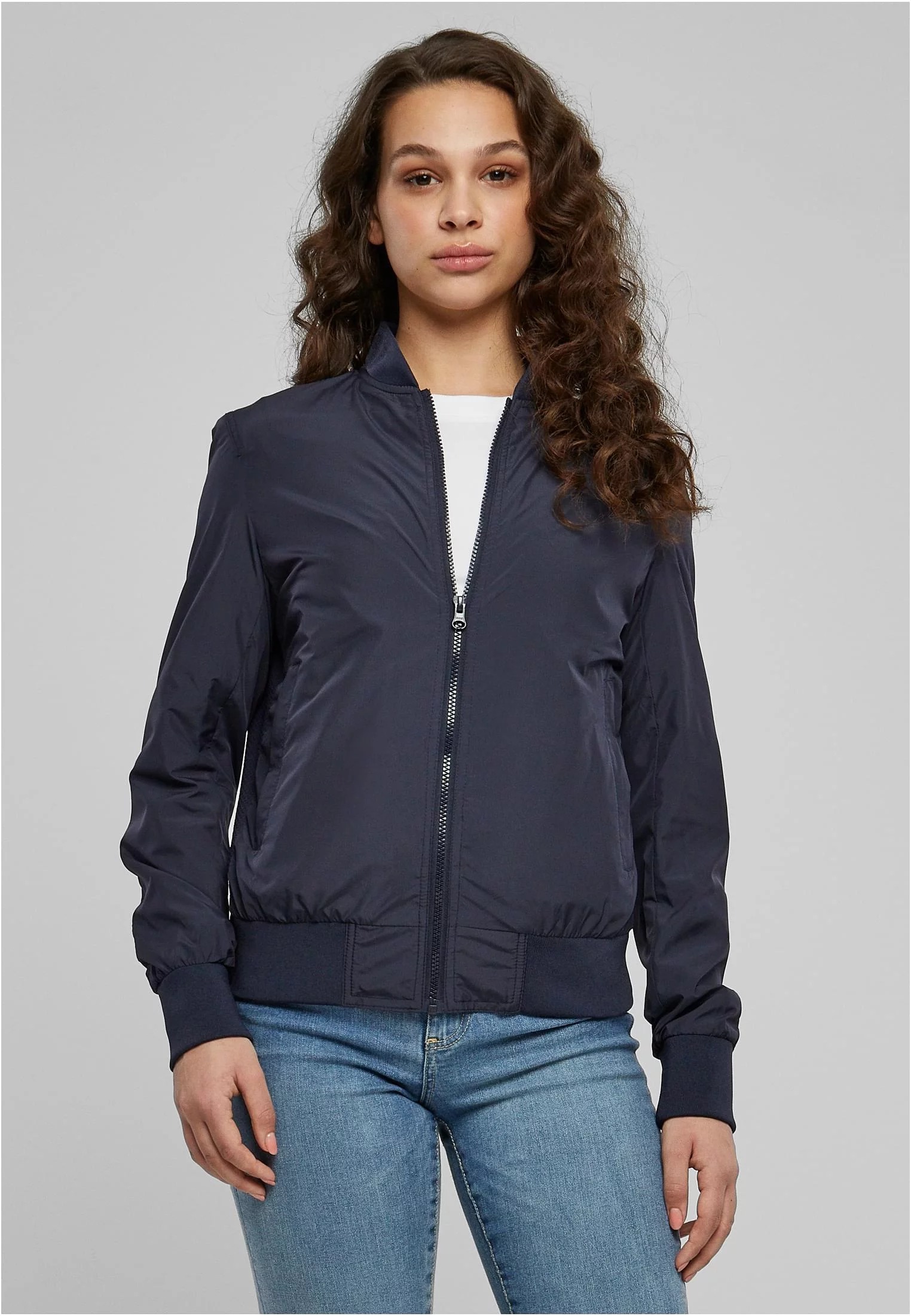 Doamnelor Light Bomber Jacket bleumarin