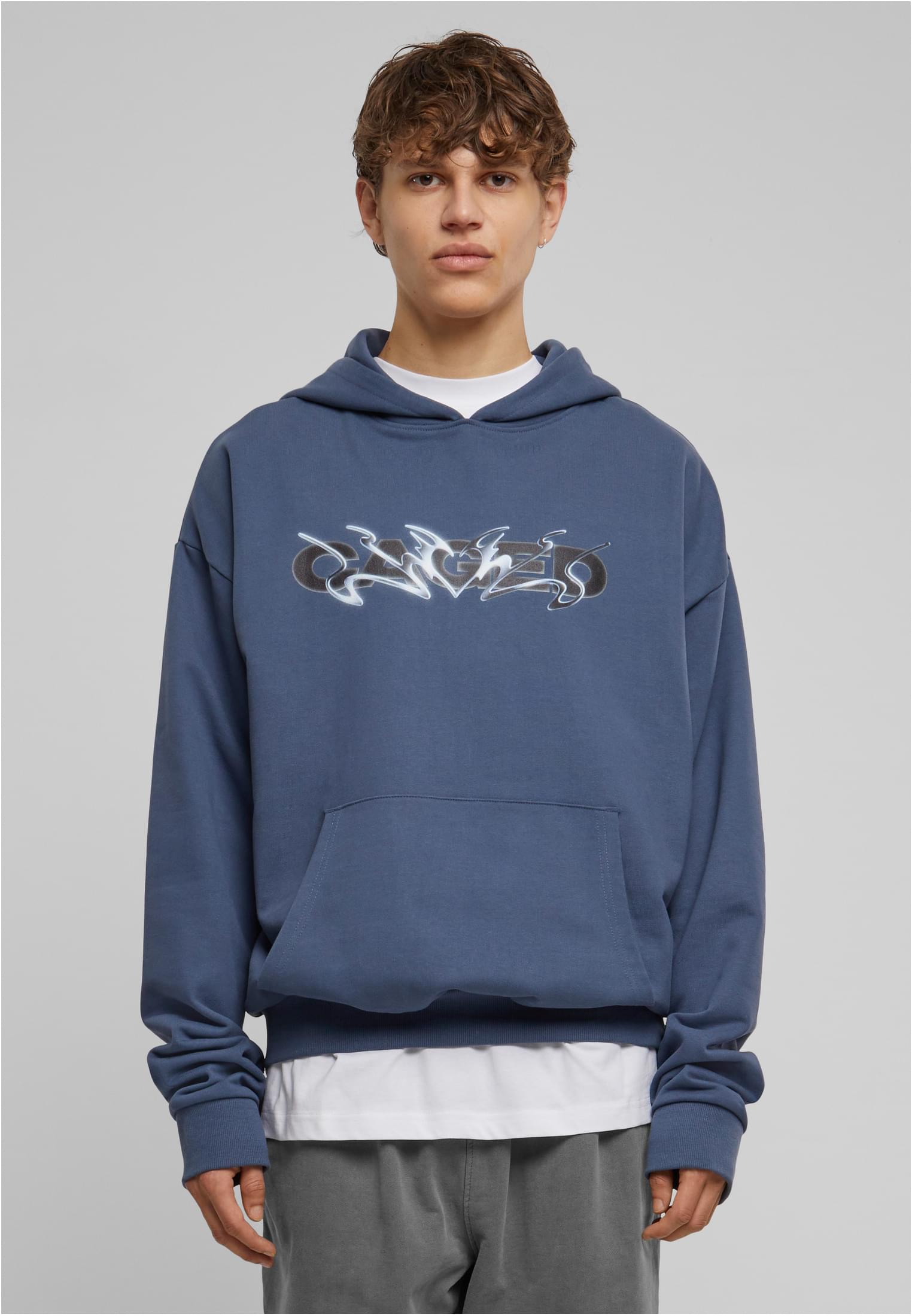Men&#039;s sweatshirt Cagedchrome Ultra Heavy Oversize blue