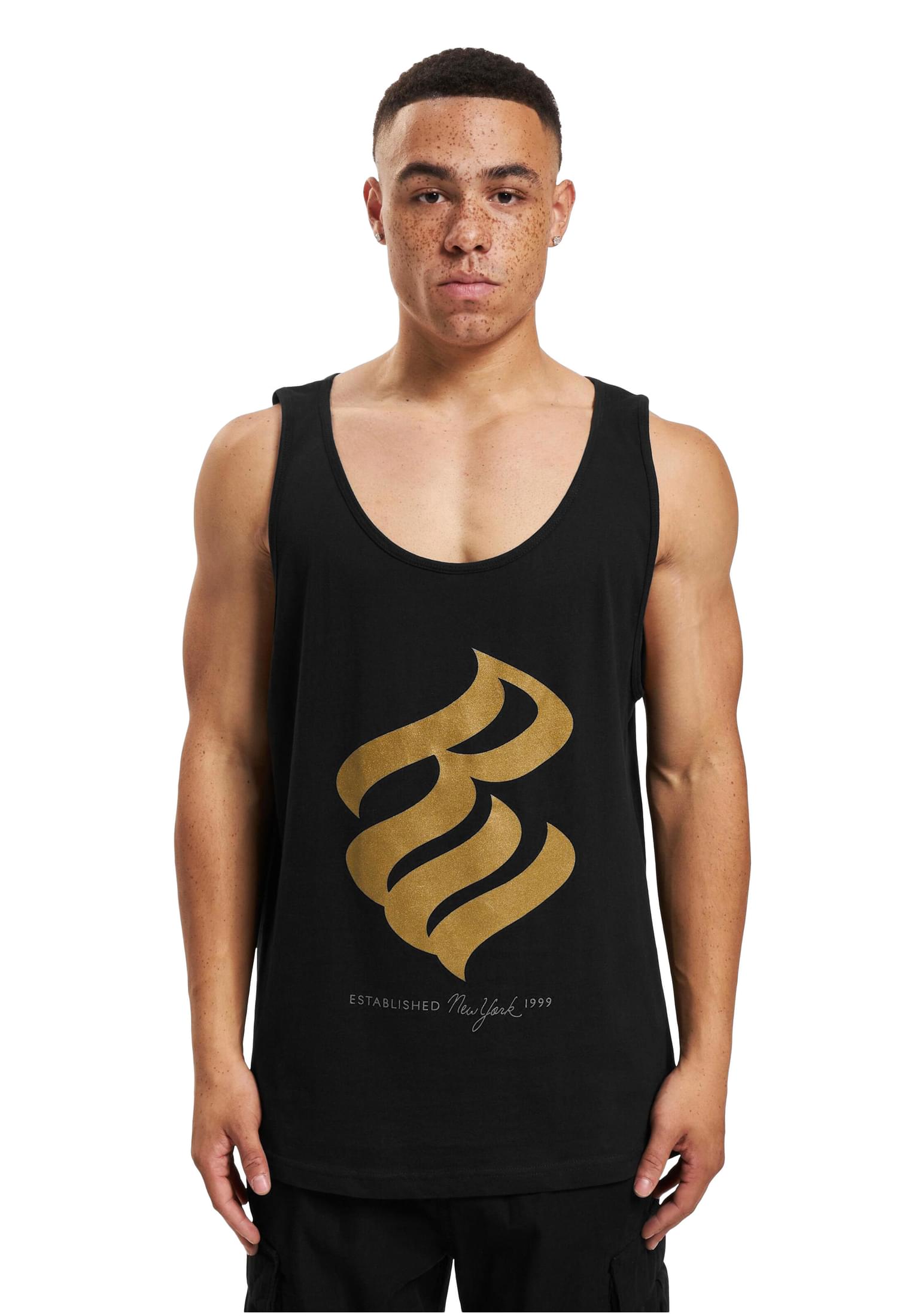 Men's Tank Top Basic Black/Gold