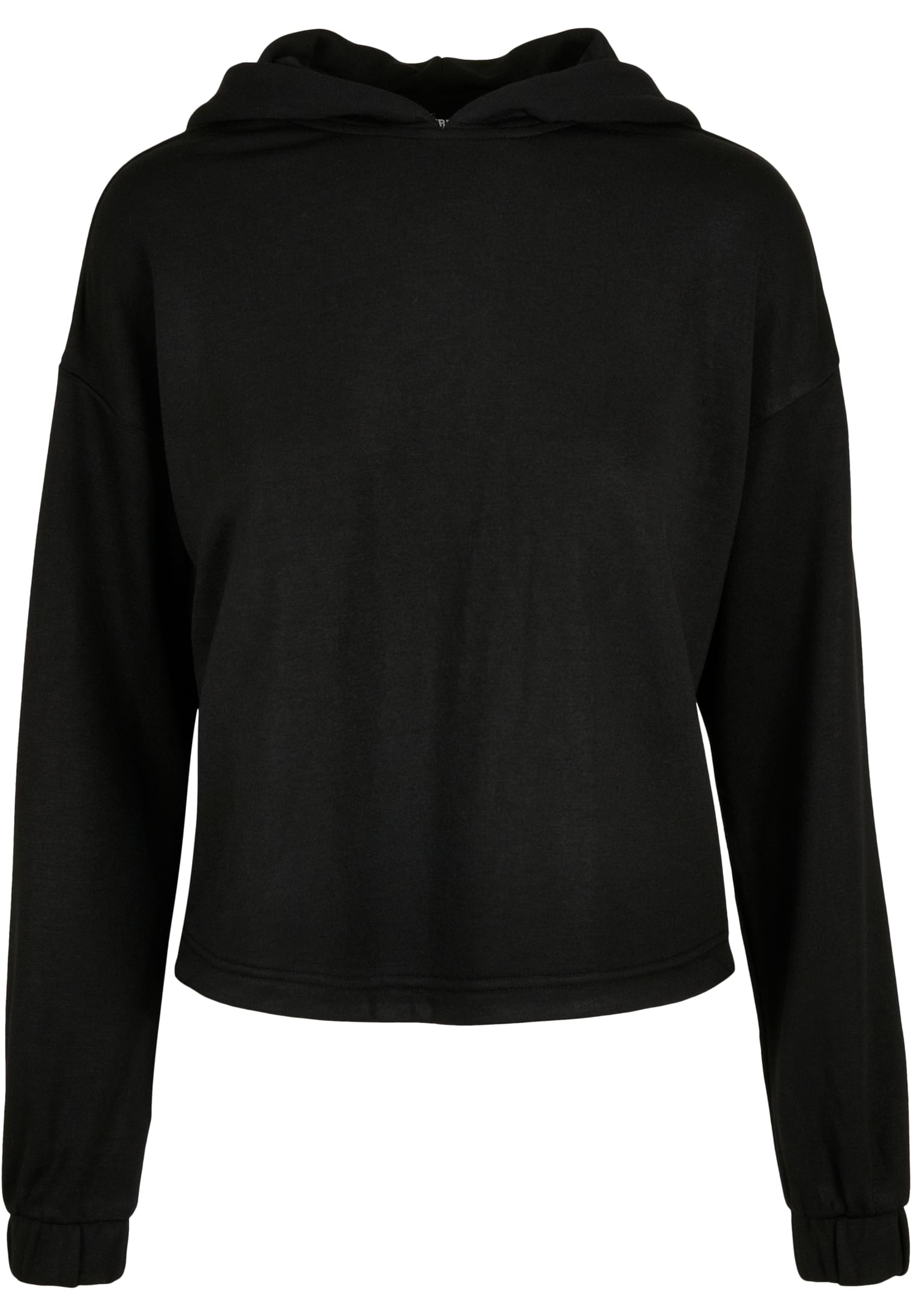 Women's Oversized Modal Terry Terry Hoodie Black