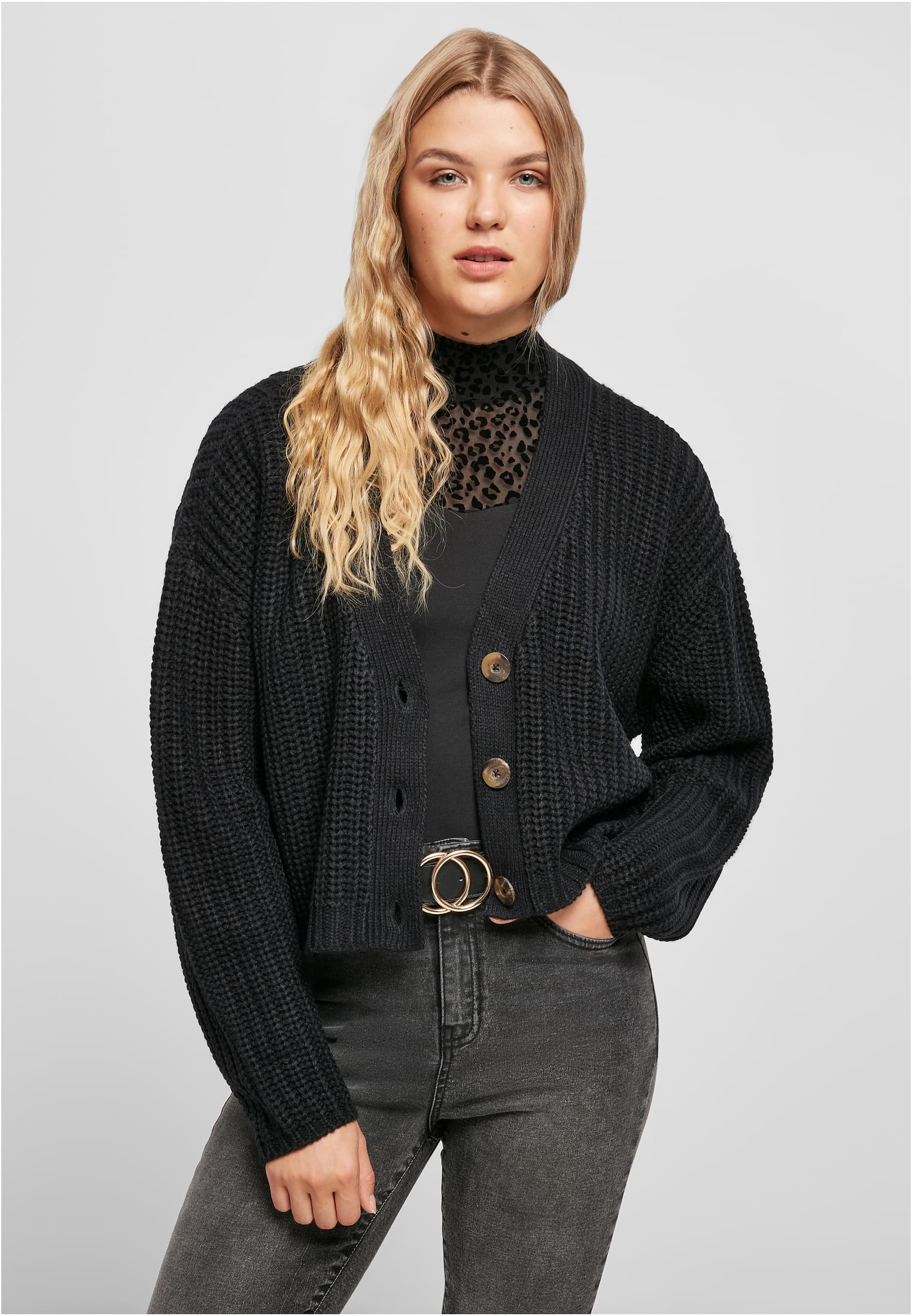 Women's Oversized Cardigan Black