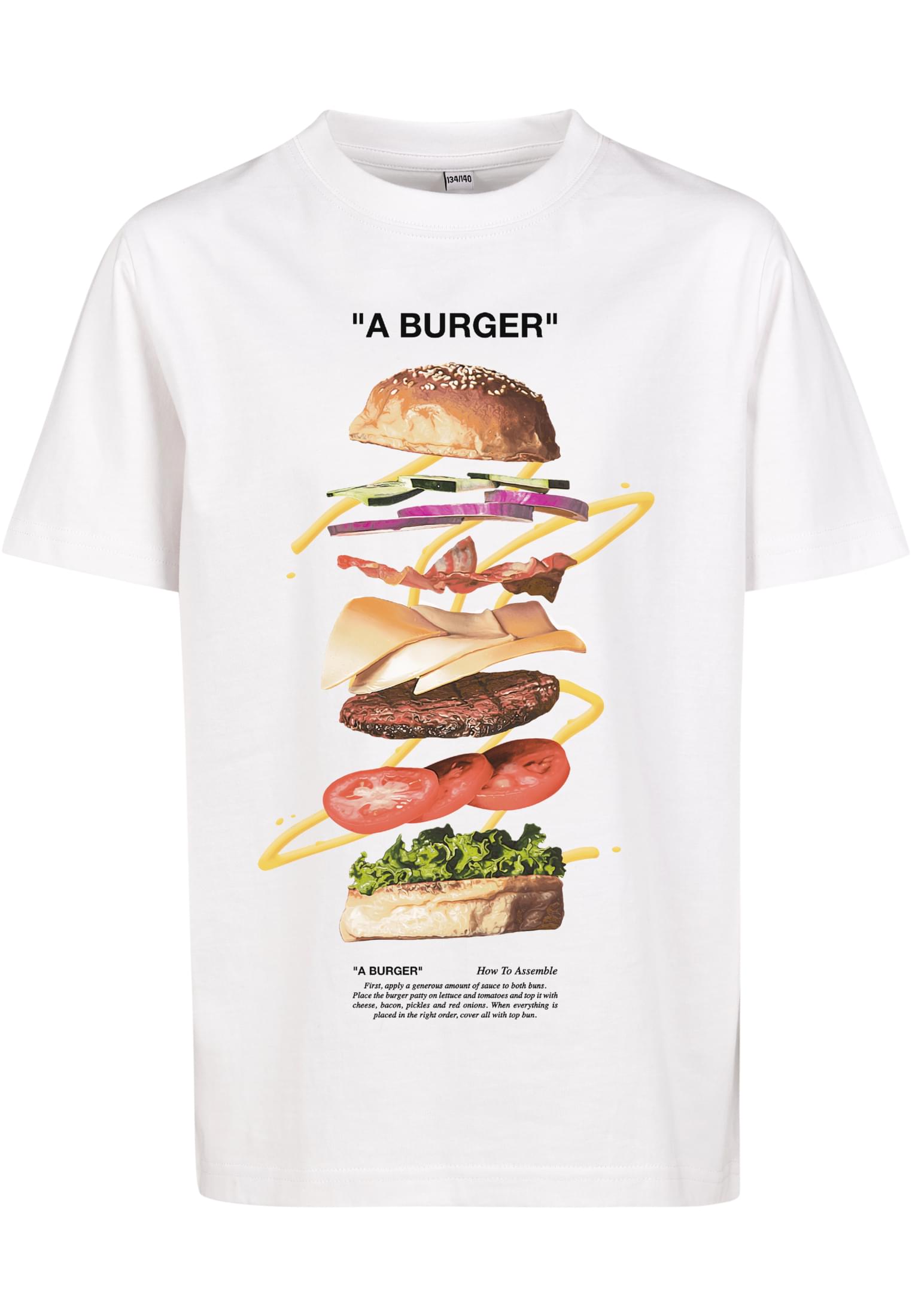 Kids A Burger Tee white