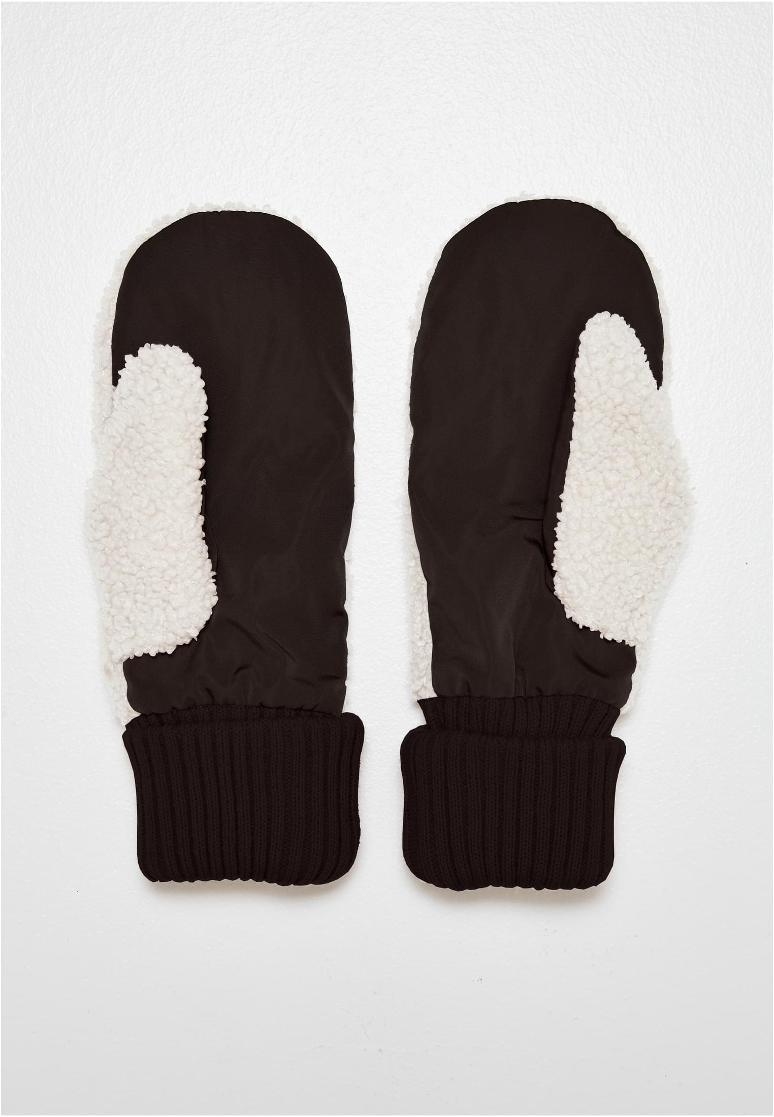 Basic Sherpa gloves black/white