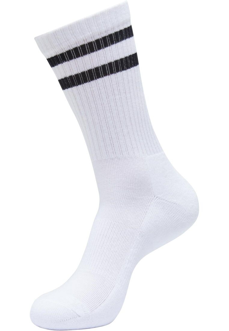 Double Stripe Socks 5-Pack white/black