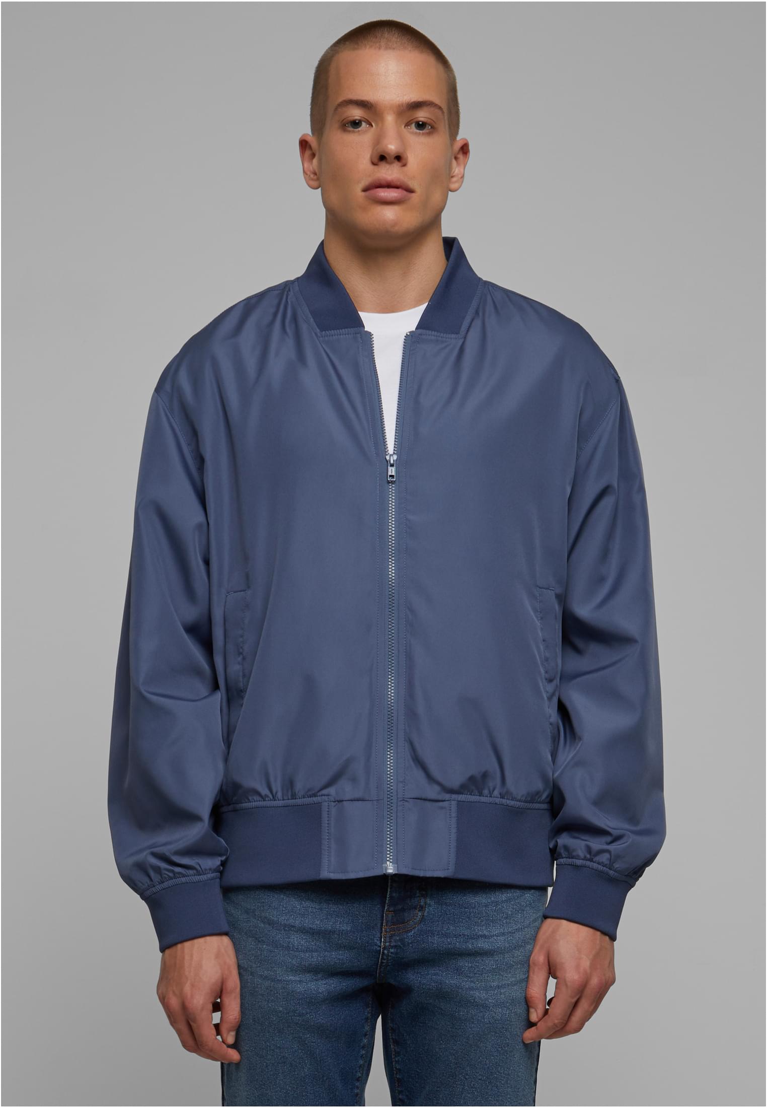 Men&#039;s Recycled Bomber Jacket - Blue