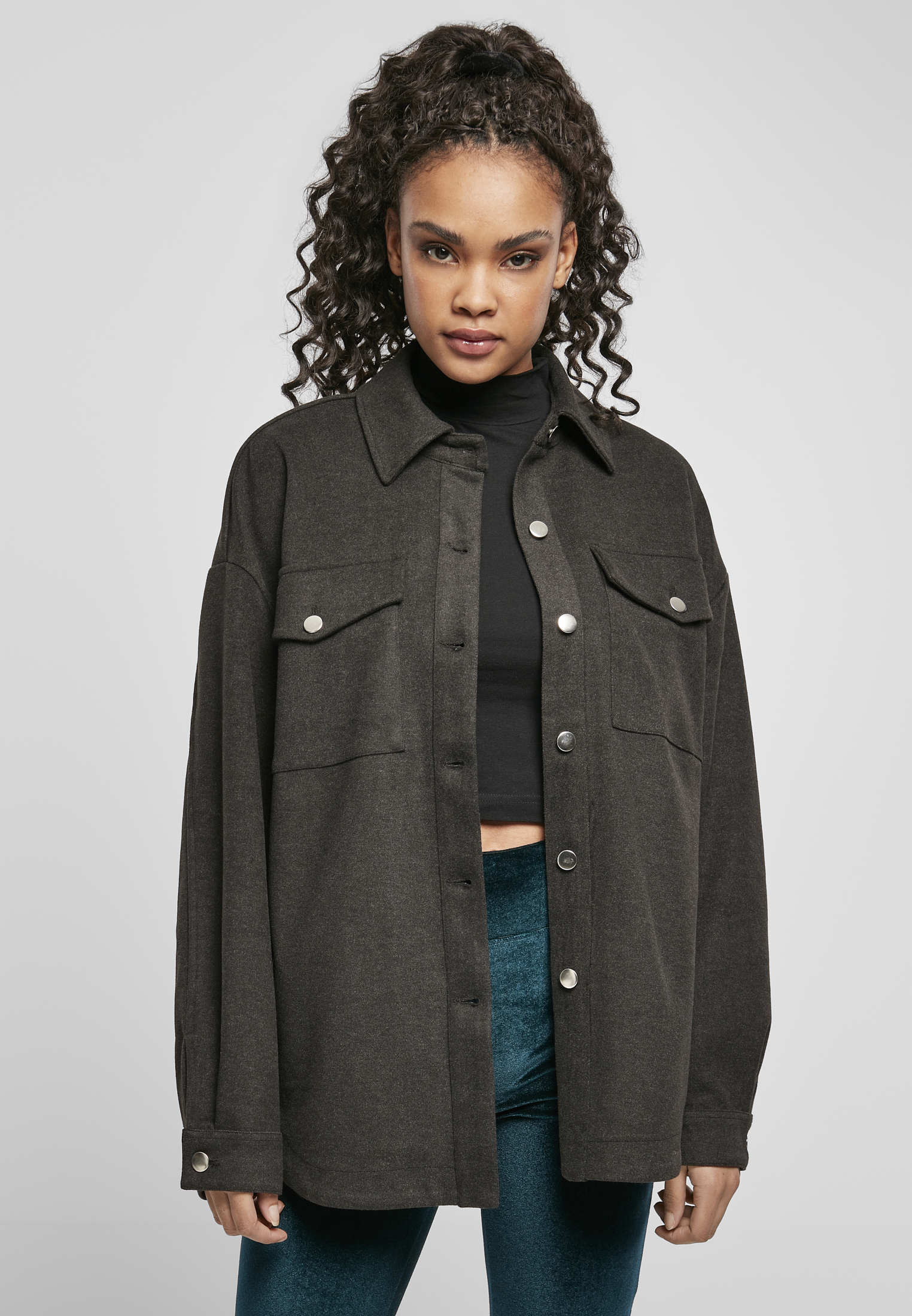 Women&#039;s Classic shirt in black charcoal