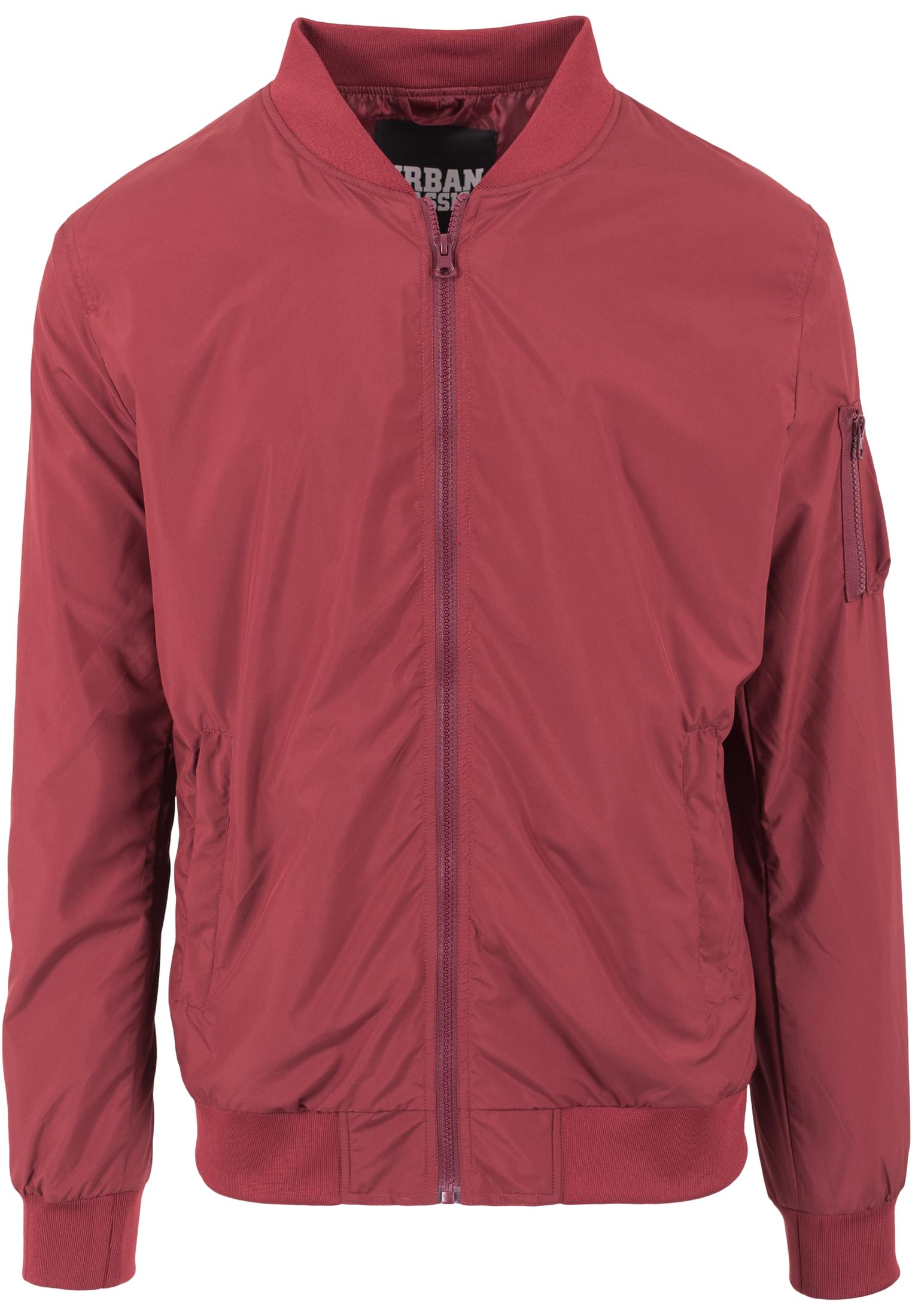 Light Bomber Jacket Burgundy