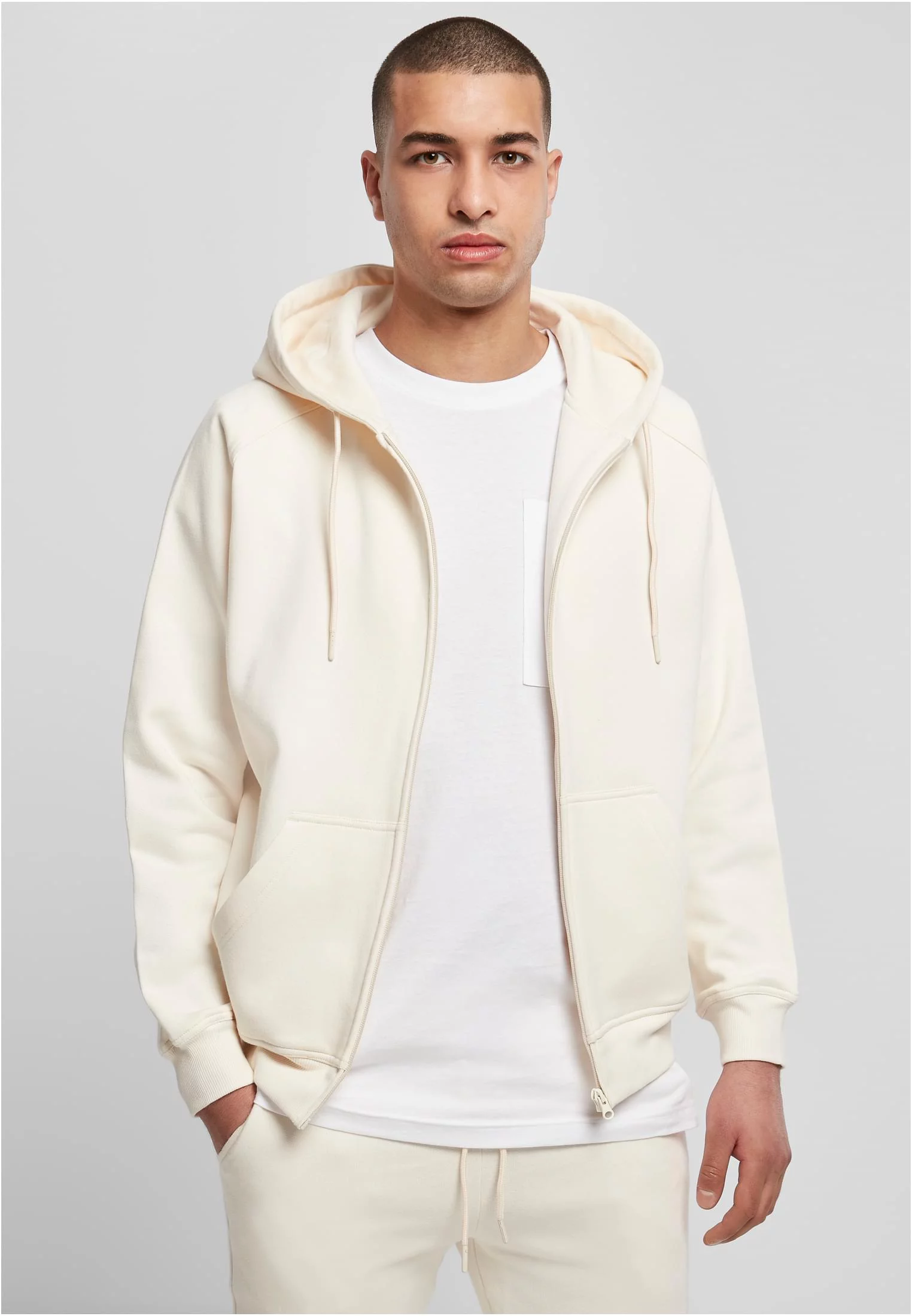 Zip Hoody whitesand