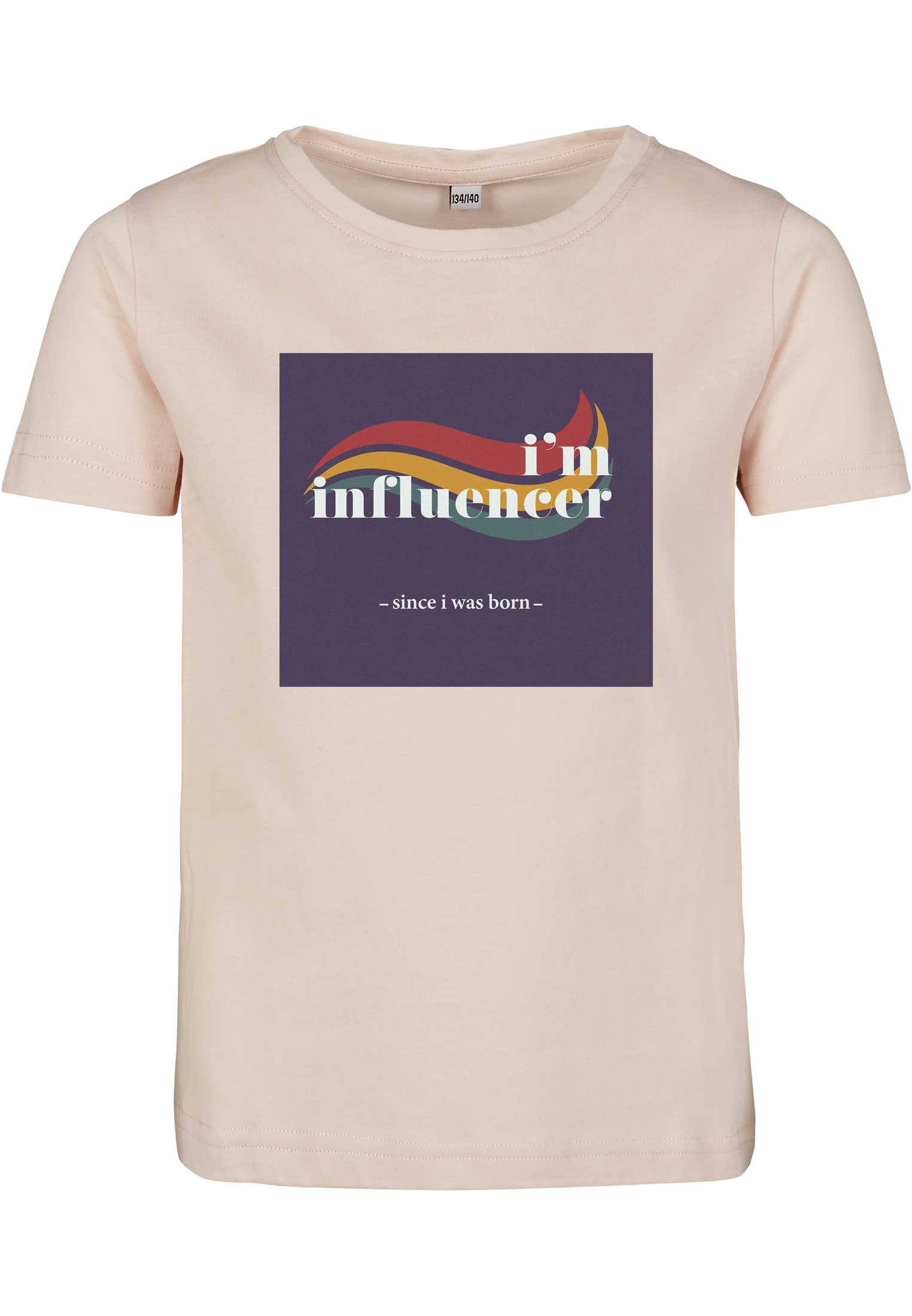 Children's T-shirt with short sleeves I'm Influencer pink
