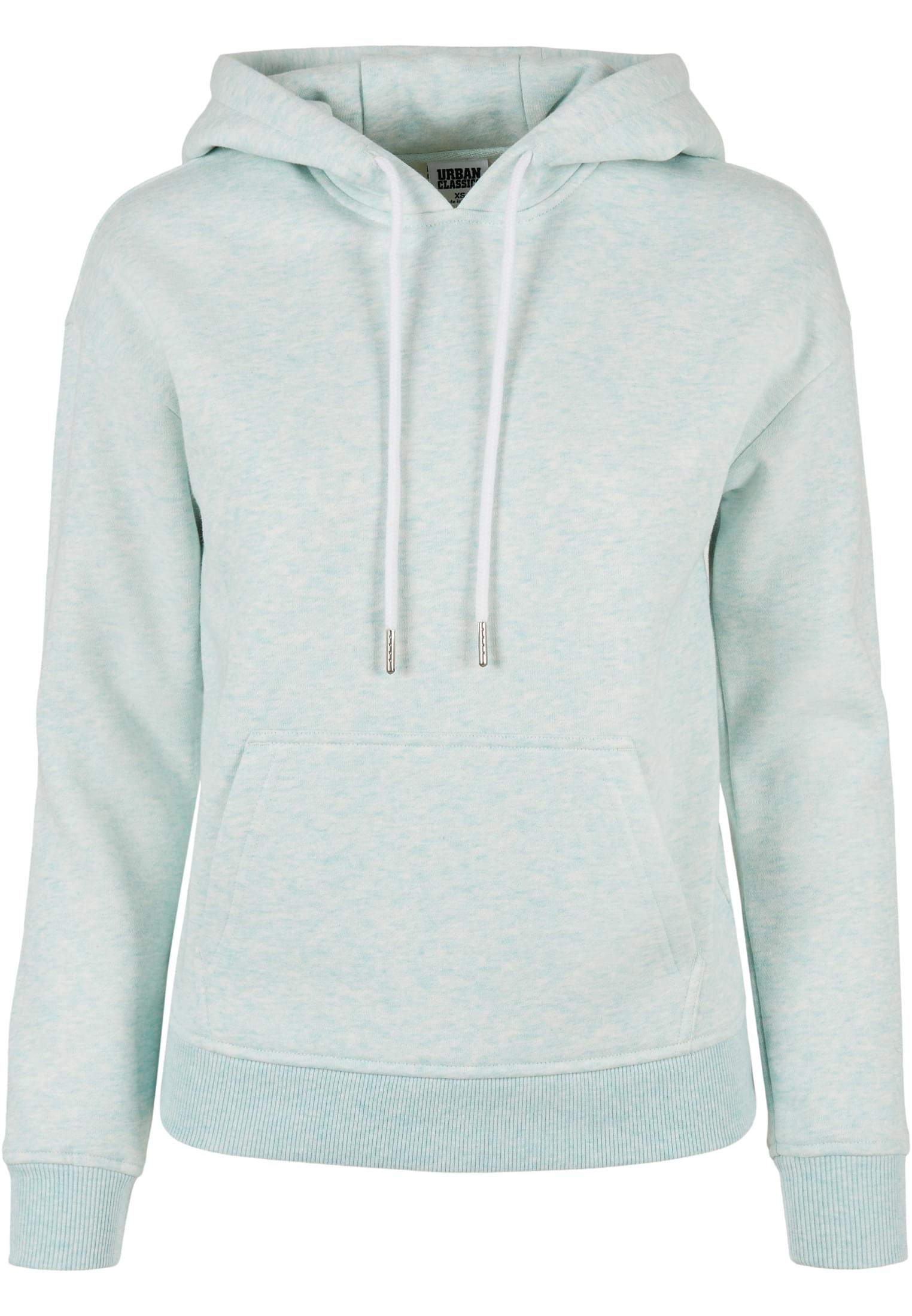 Women's Color Melange Hoody Aqua Melange