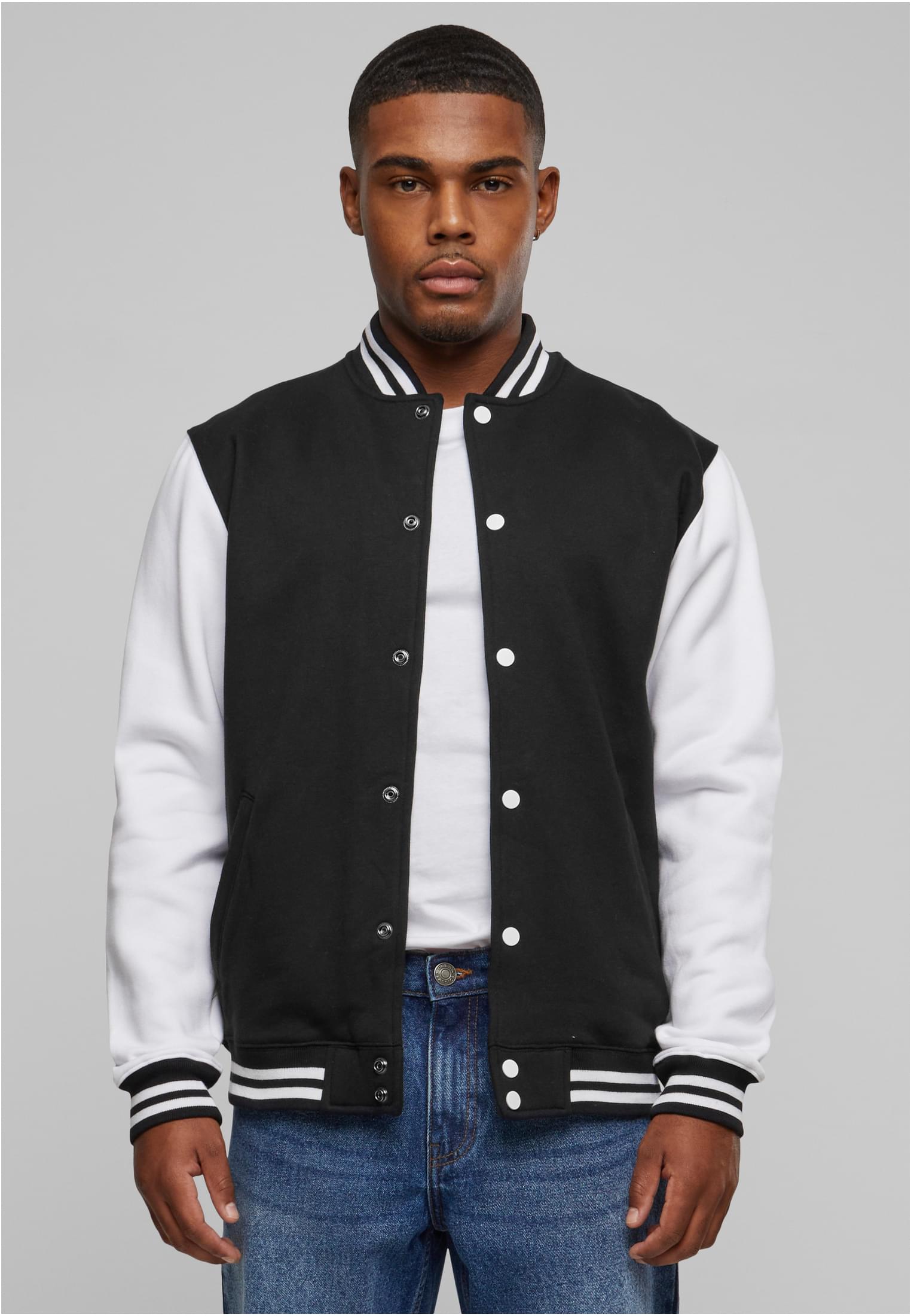 2-tone College Sweatshirt blk/wht
