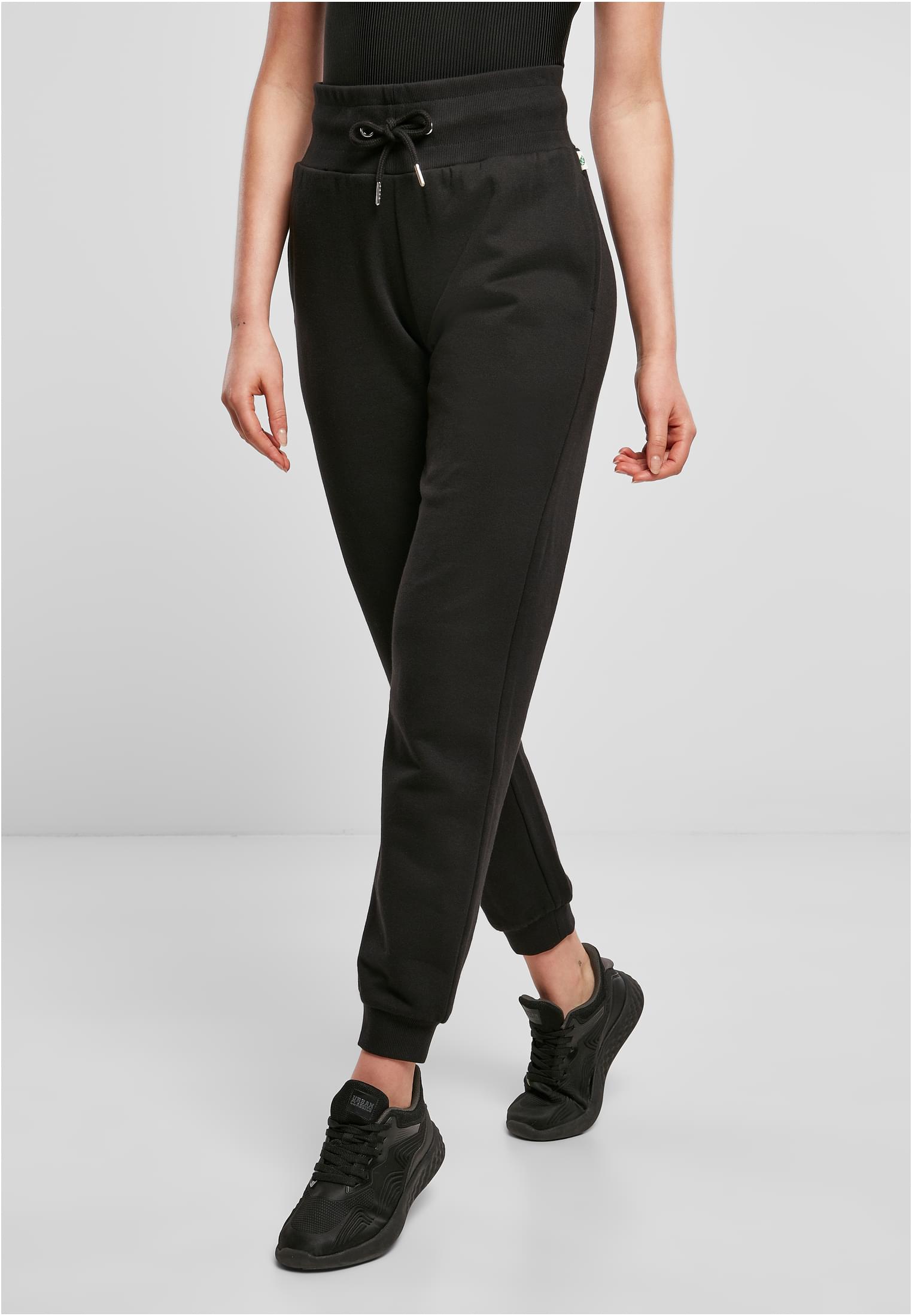 Women&#039;s Organic High Waisted Sweat Pants Black