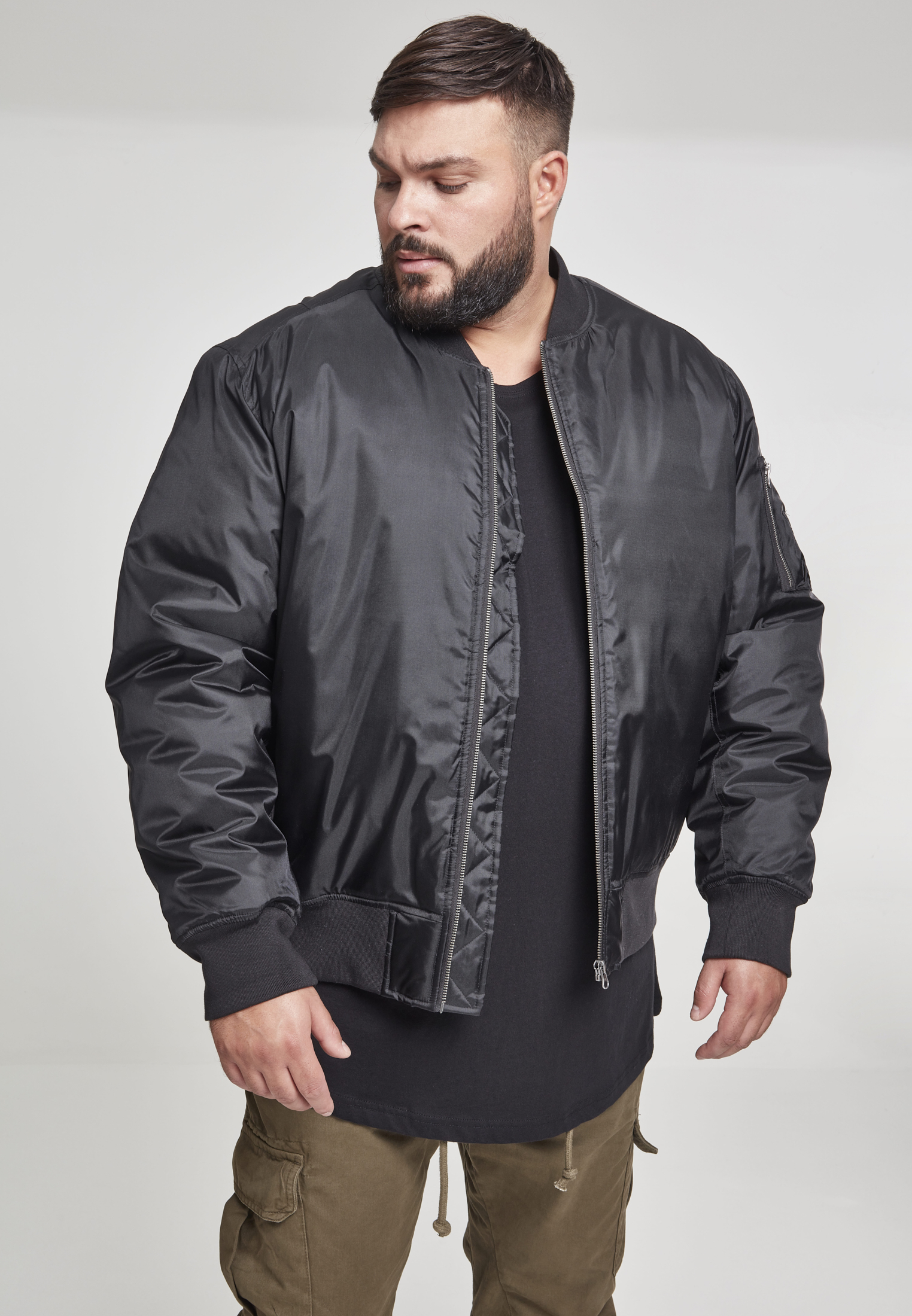 Basic Bomber Jacket Black