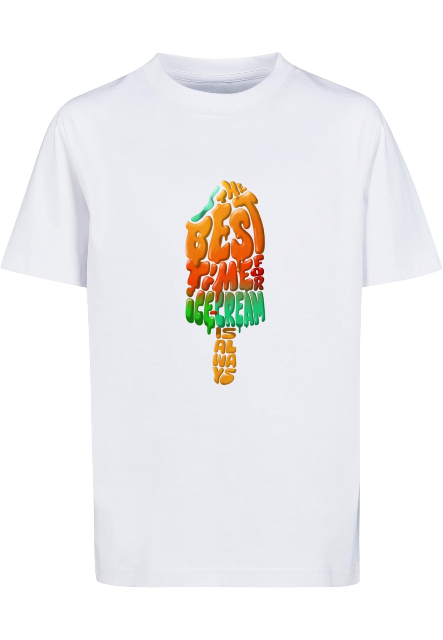 Children's ice cream t-shirt white