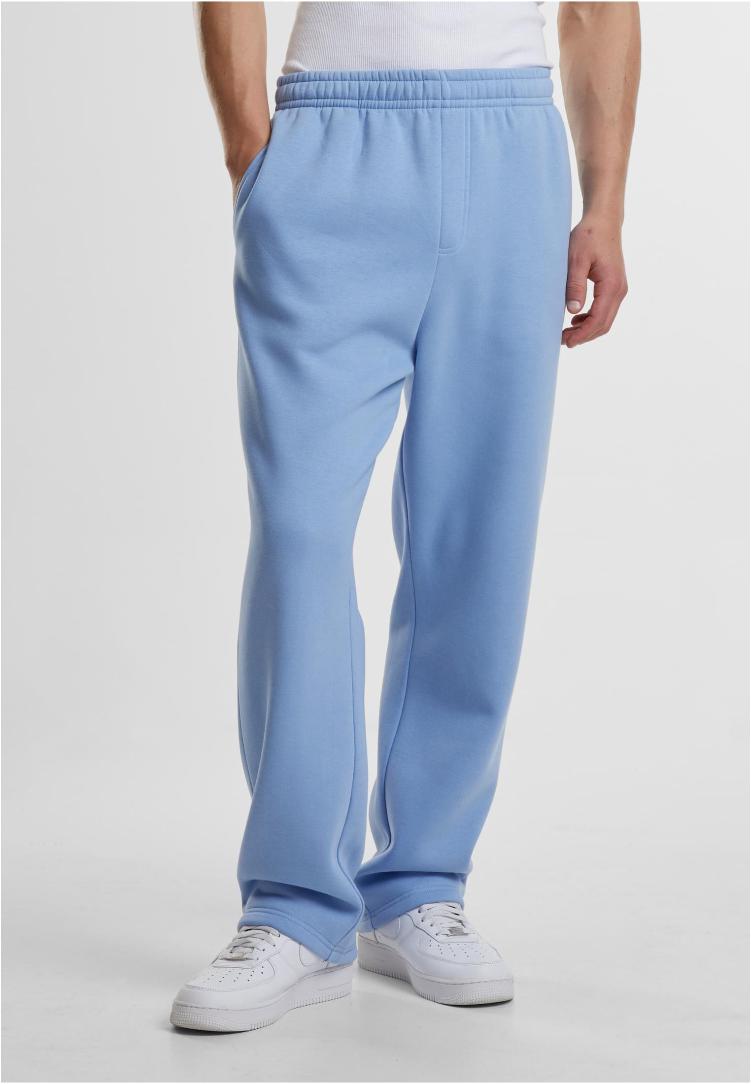 Men's Loose Sweatpants Fluffy Light Blue